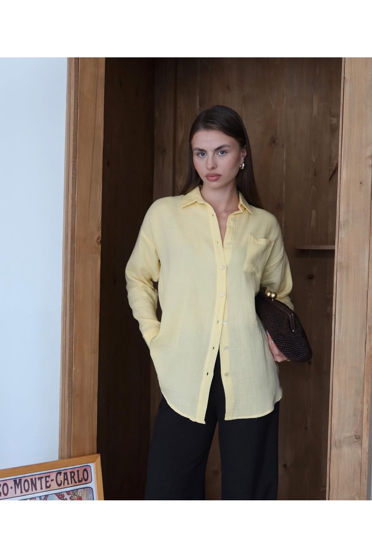 iqbbalco Butter Yellow Sarı Müslin Gömlek