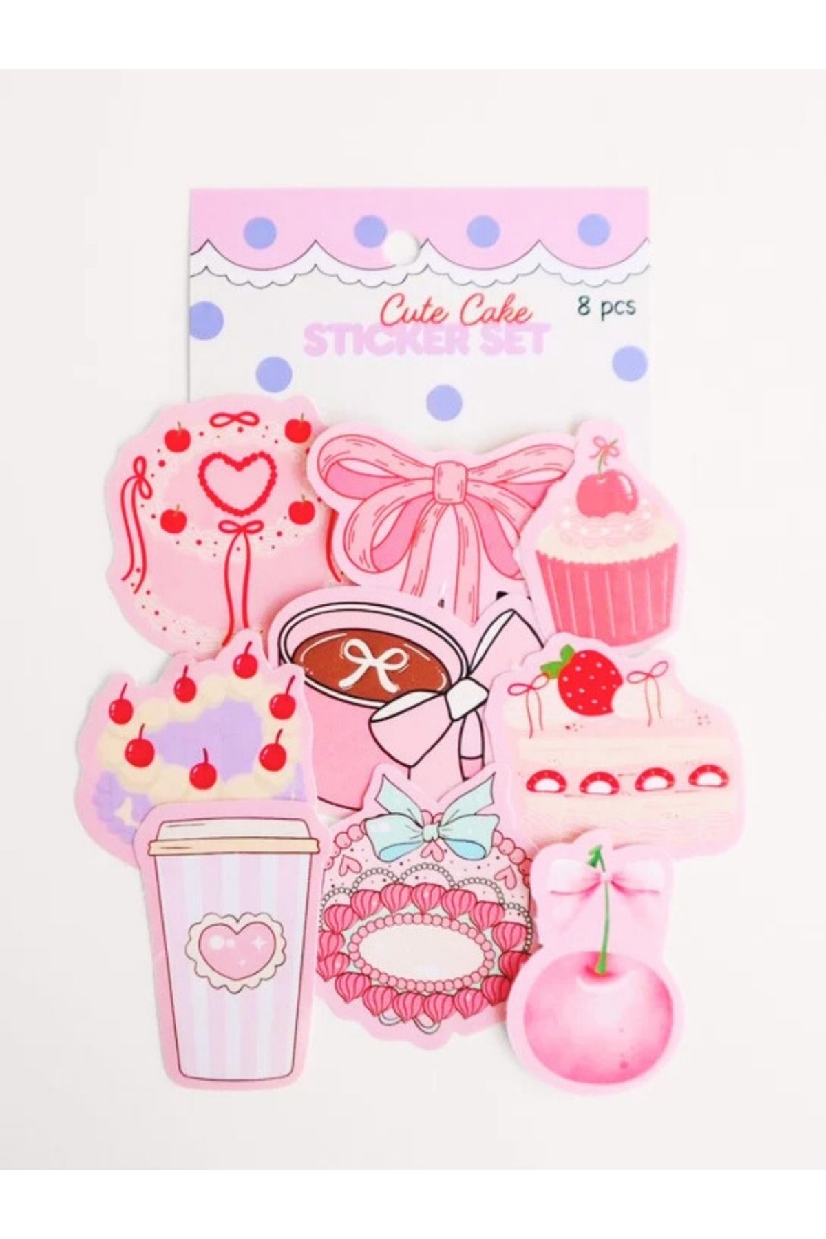 ÖZ OFİS Cute Cake 8'li Sticker Set