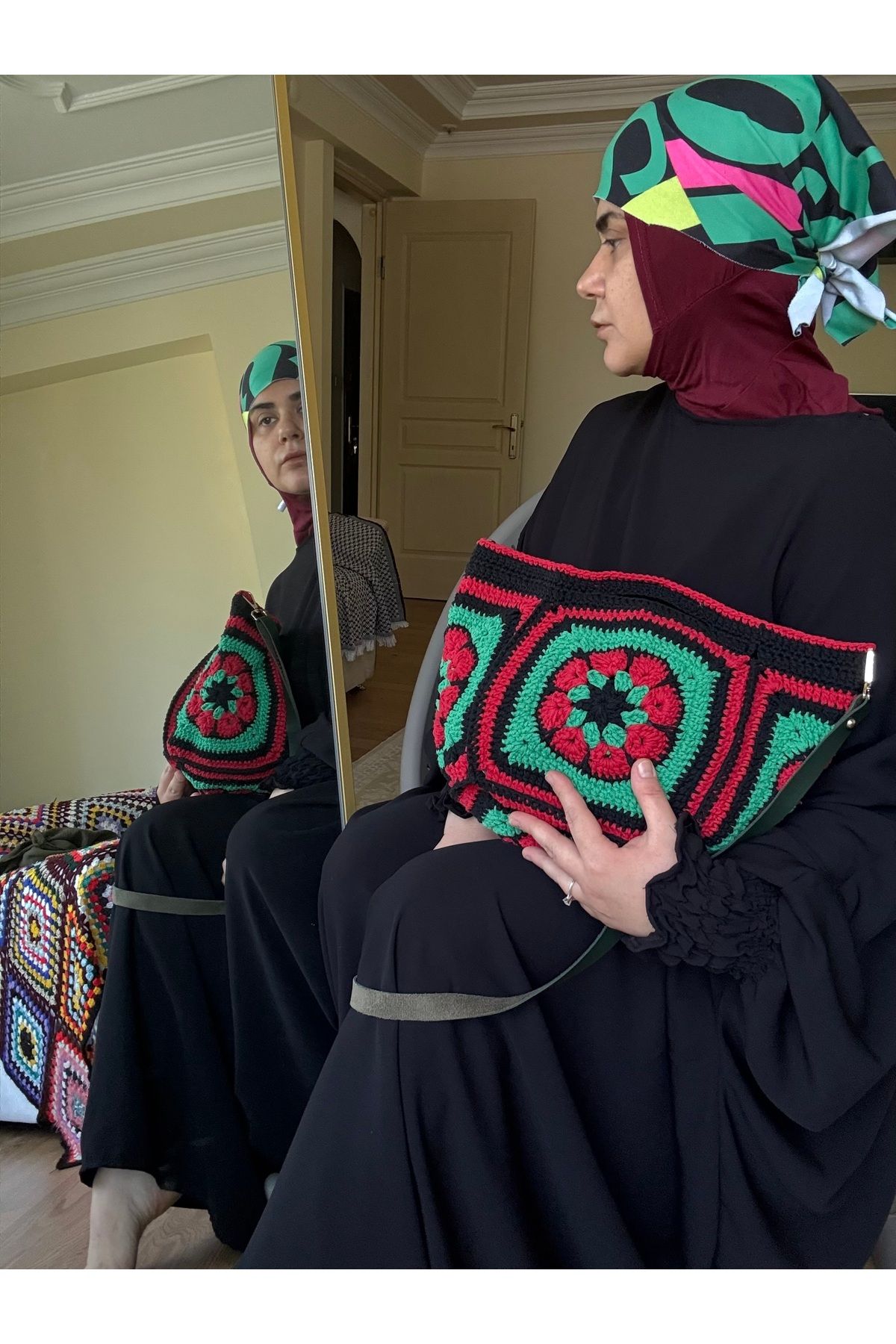 simarikcraft Makrome El Örgüsü Çanta | El Yapımı, Tığ İşi, Boho Tarz Omuz Çantası