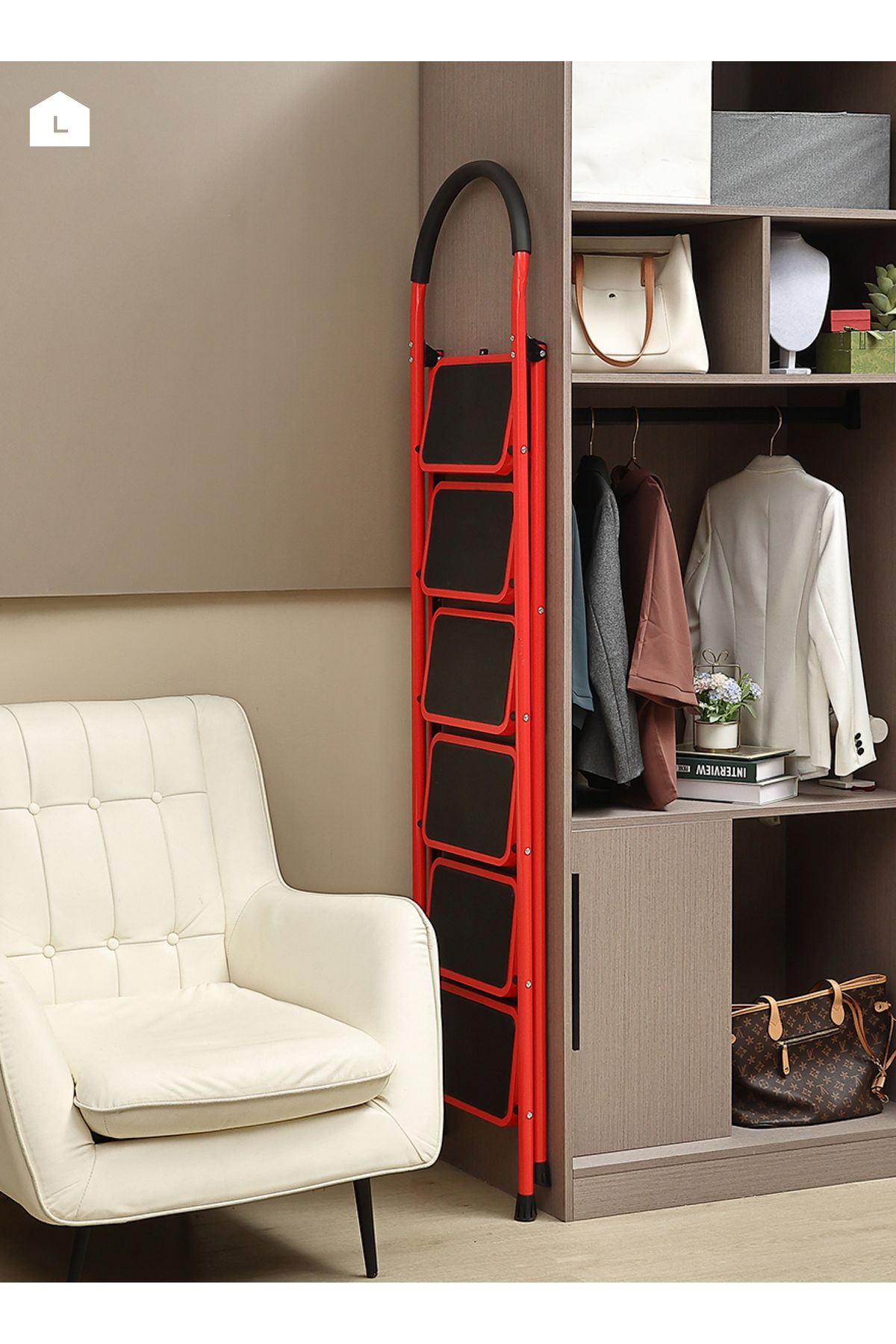 Lawazim-Folding Ladder – Compact, Safe, and Versatile Step Stool for Everyday Use 6
