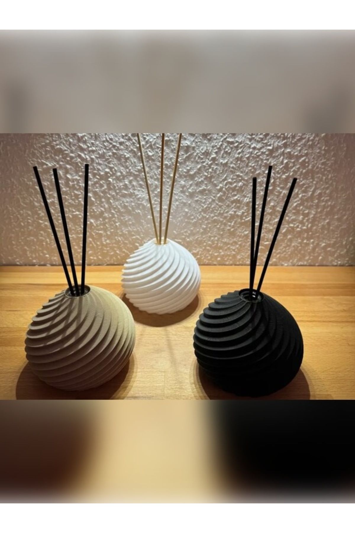 Shapely3D Spiral Formlu Dekoratif Vazo / Dekoratif Difüzör