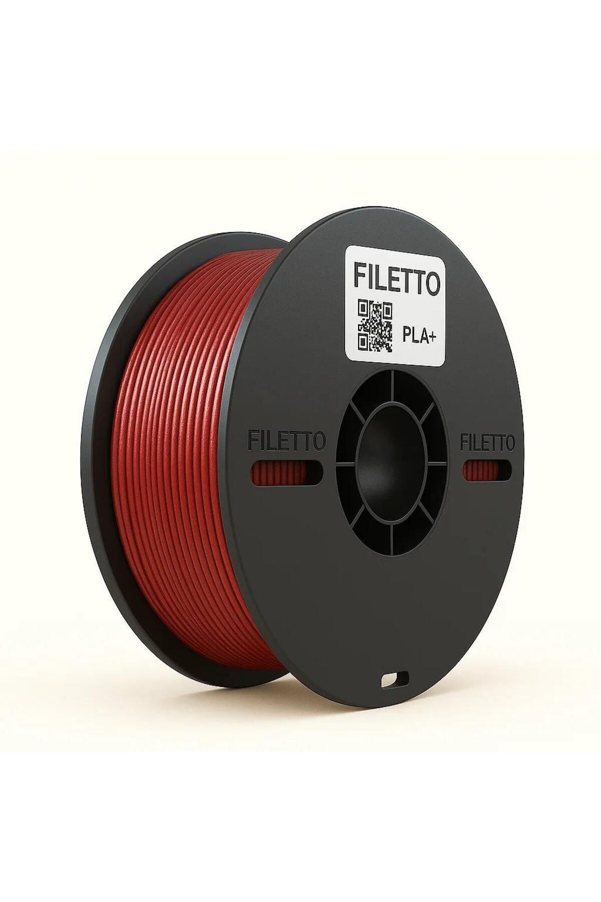 FİLETTO Filetto Pla+ Filament 1.75mm 1 Kg - Ateş Kırmızı