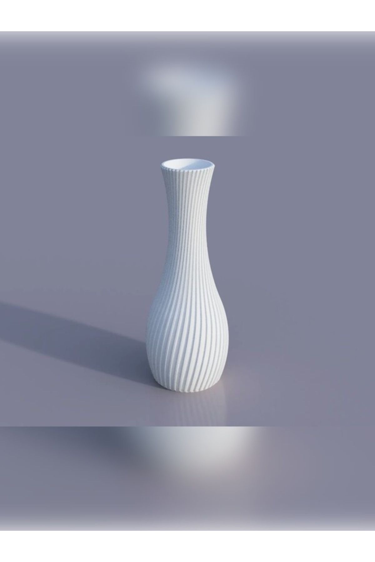 Shapely3D Minimal Çizgili Modern Dekoratif Vazo