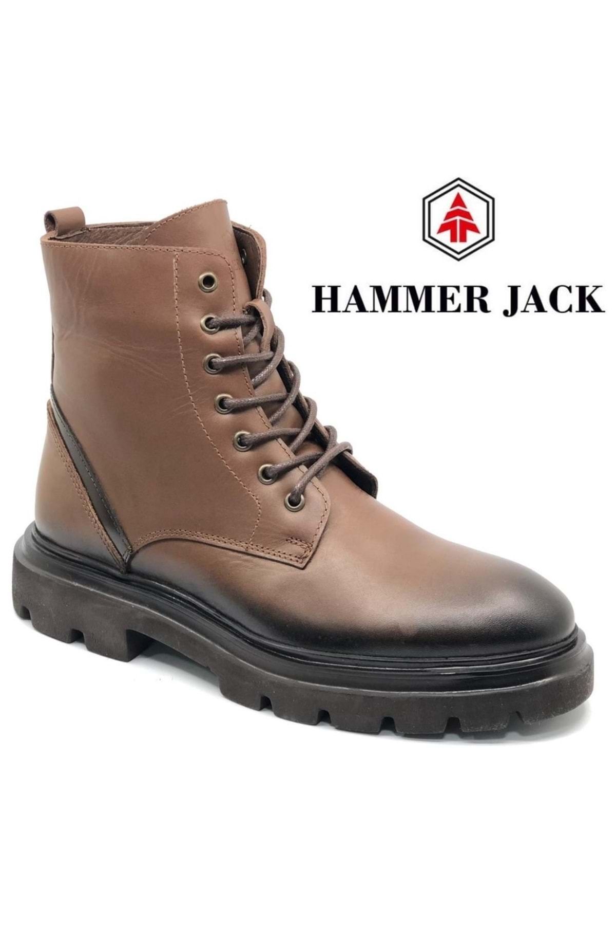 Hammer Jack 102-23705-M Colombo Postal Deri Hafif Taban Erkek Bot KAHVERENGİ