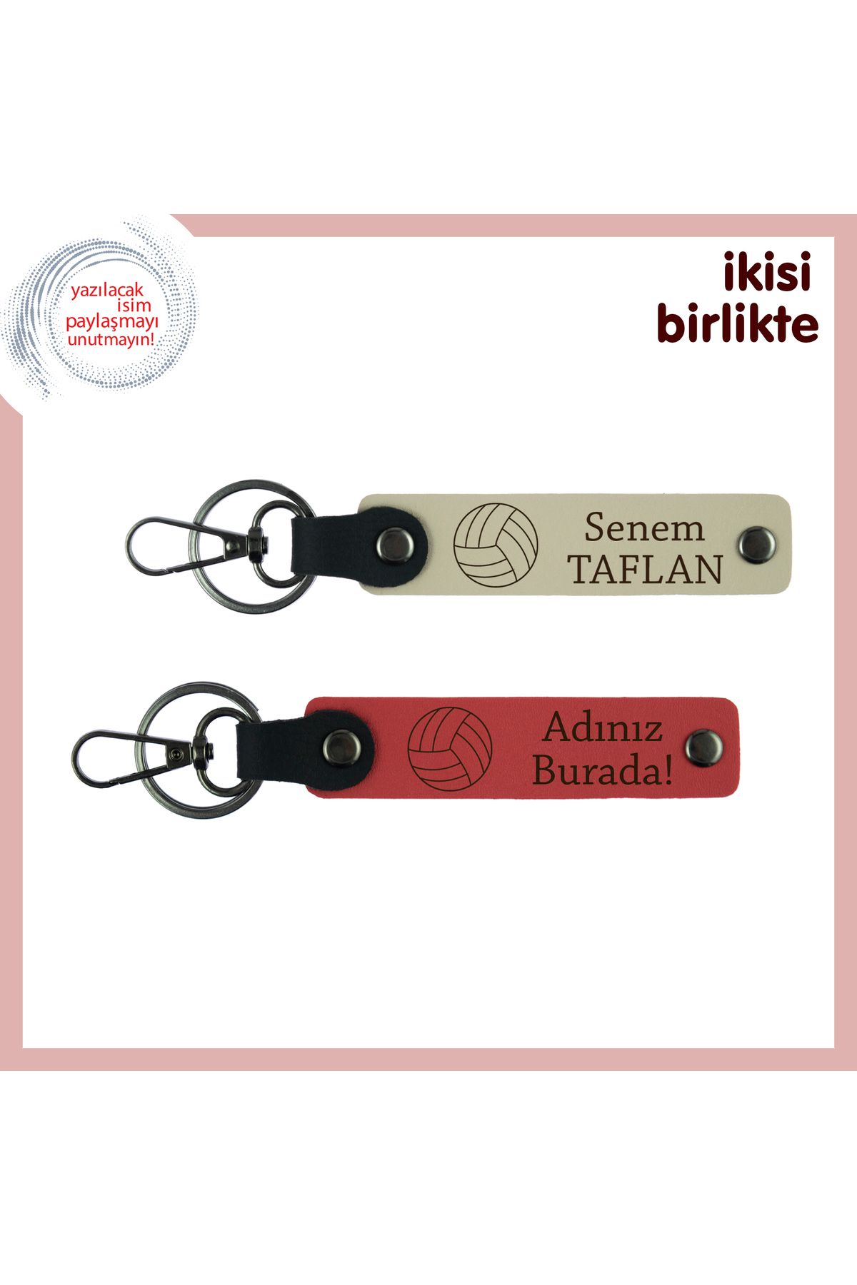 Miaju Çocuğunuzun Spor Başarısını Kutlamanın En Tatlı Yolu, İsim Yazılı Anahtarlık Seti, Sütlü Kahve-Nar