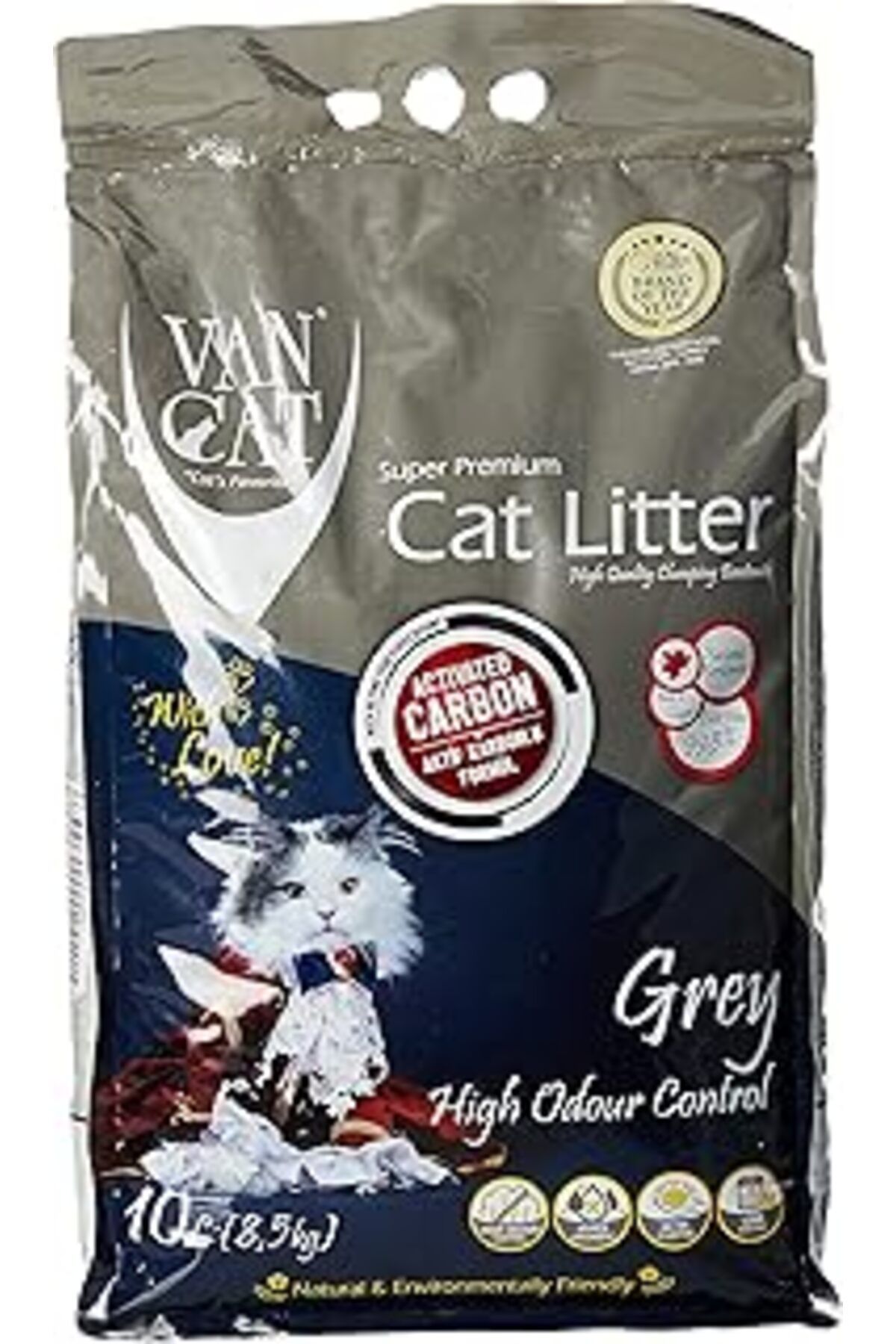 Karachil Vancat® G225-10L Active Carbon Bentonite Kedi Kumu