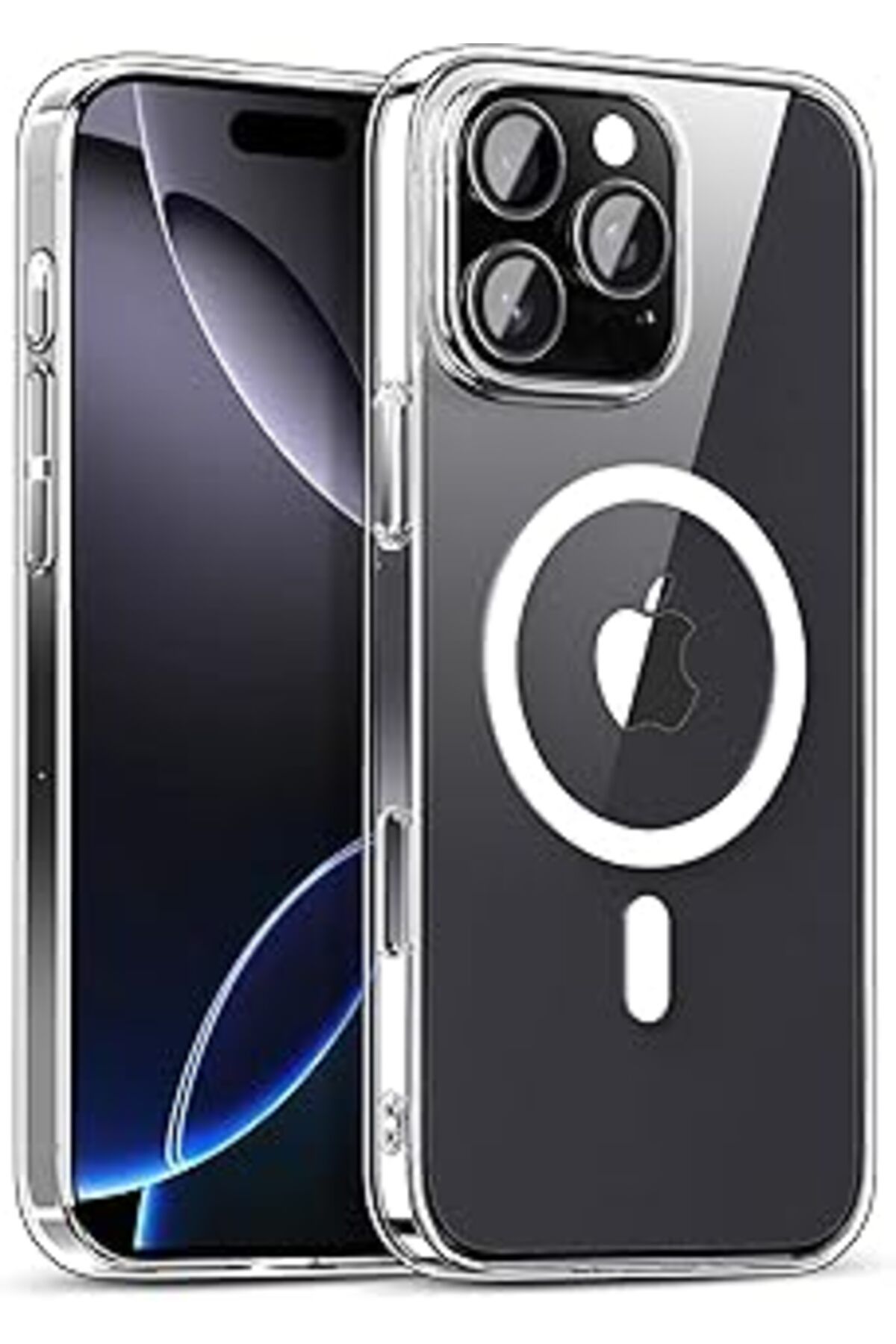 Karachil Uruchi Iphone 15 Pro Için Magsafe Özellikli Şeffaf Kılıf, Güçlü Mıknatıslı Manyetik Şeffaf Kılıf, I
