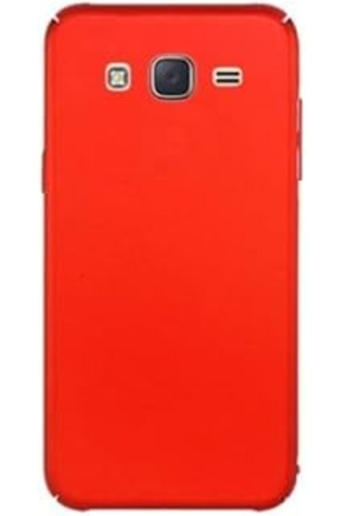 Karachil Samsung Galaxy J7 Core Uyumlu Sert Rubber Silikon Kılıf (Kırmızı)