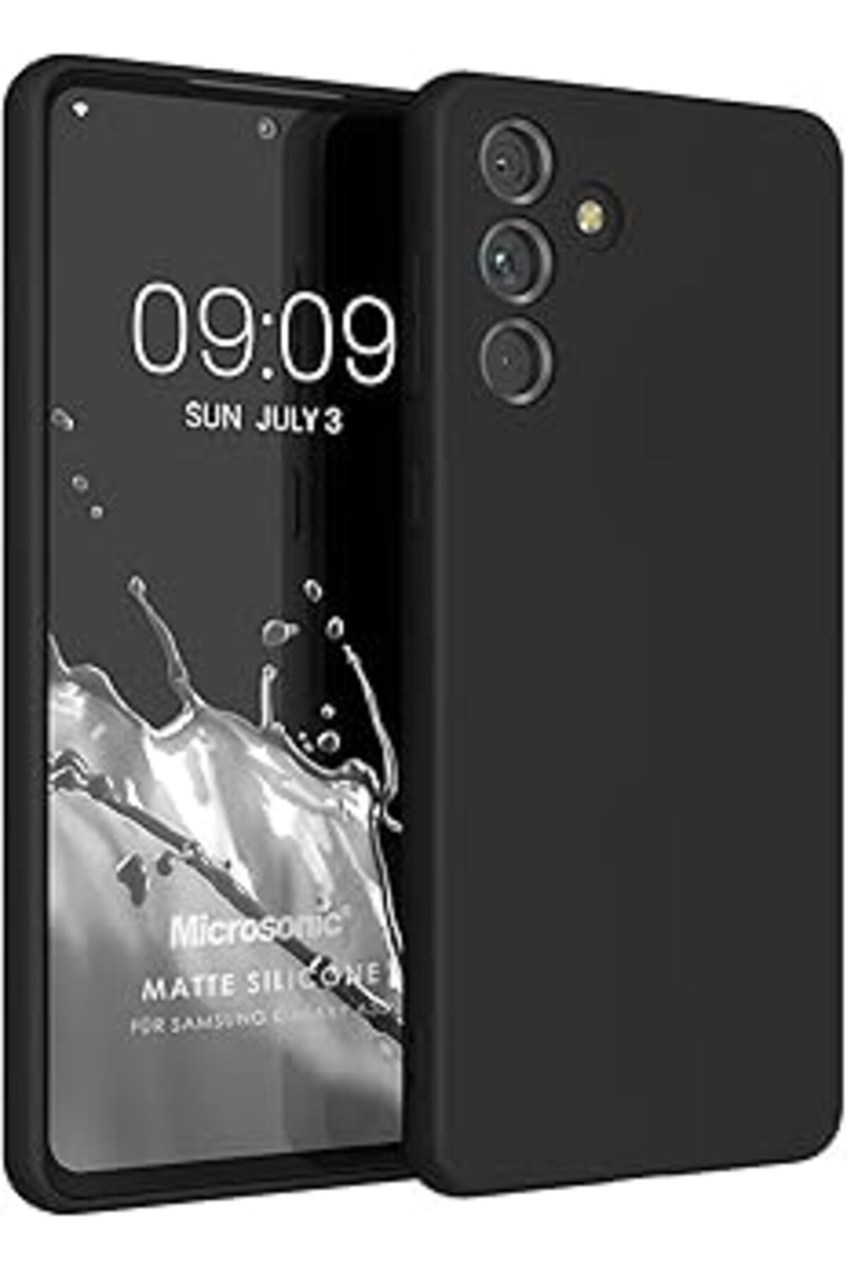 Karachil Microsonic Matte Silicone Samsung Galaxy A55 Için Kılıf Siyah [Galaxy A55 Ile Uyumlu Kılıf - Siyah]