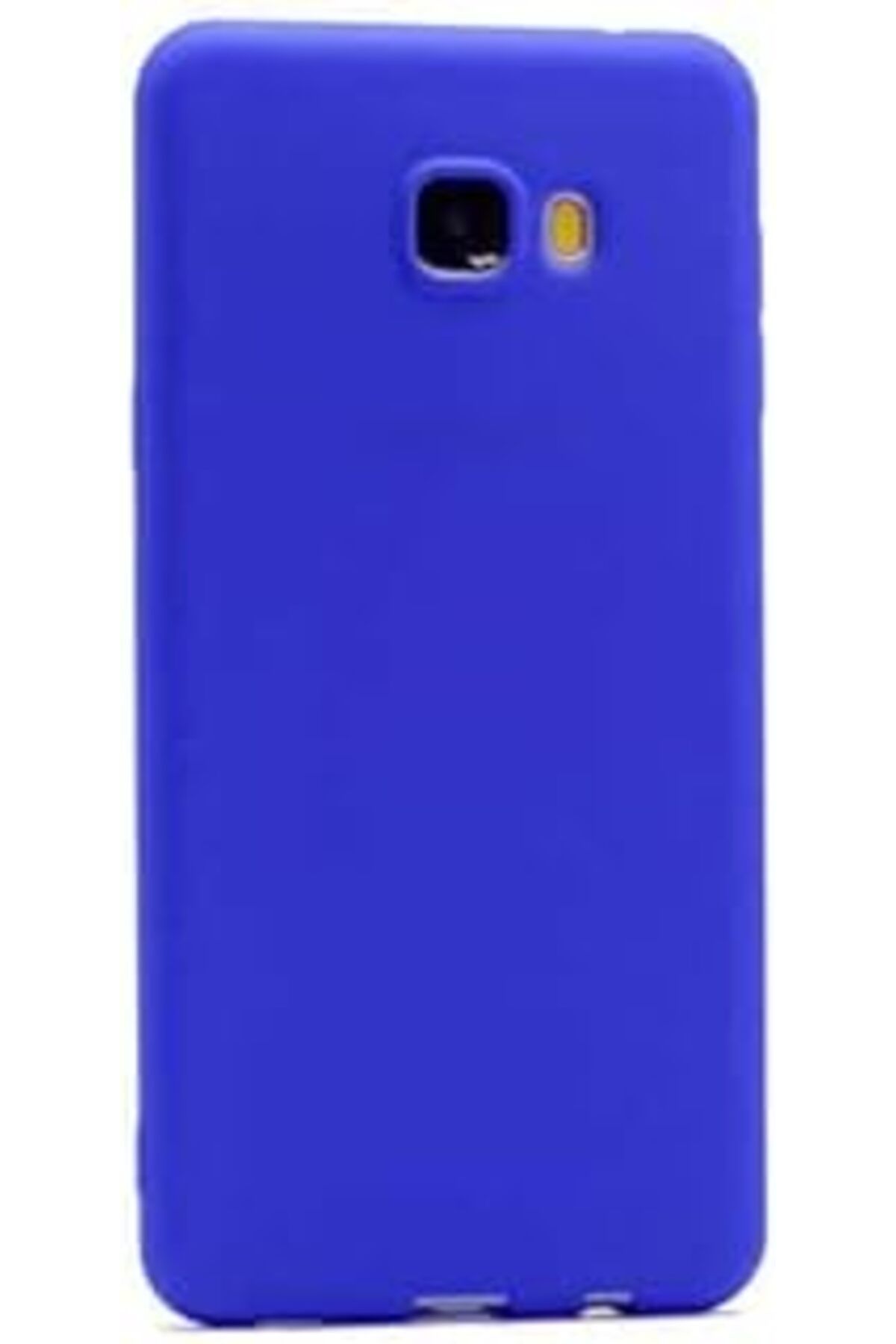 Karachil Samsung Galaxy C5 Uyumlu Mat Yumuşak Silikon Kılıf (Mavi)