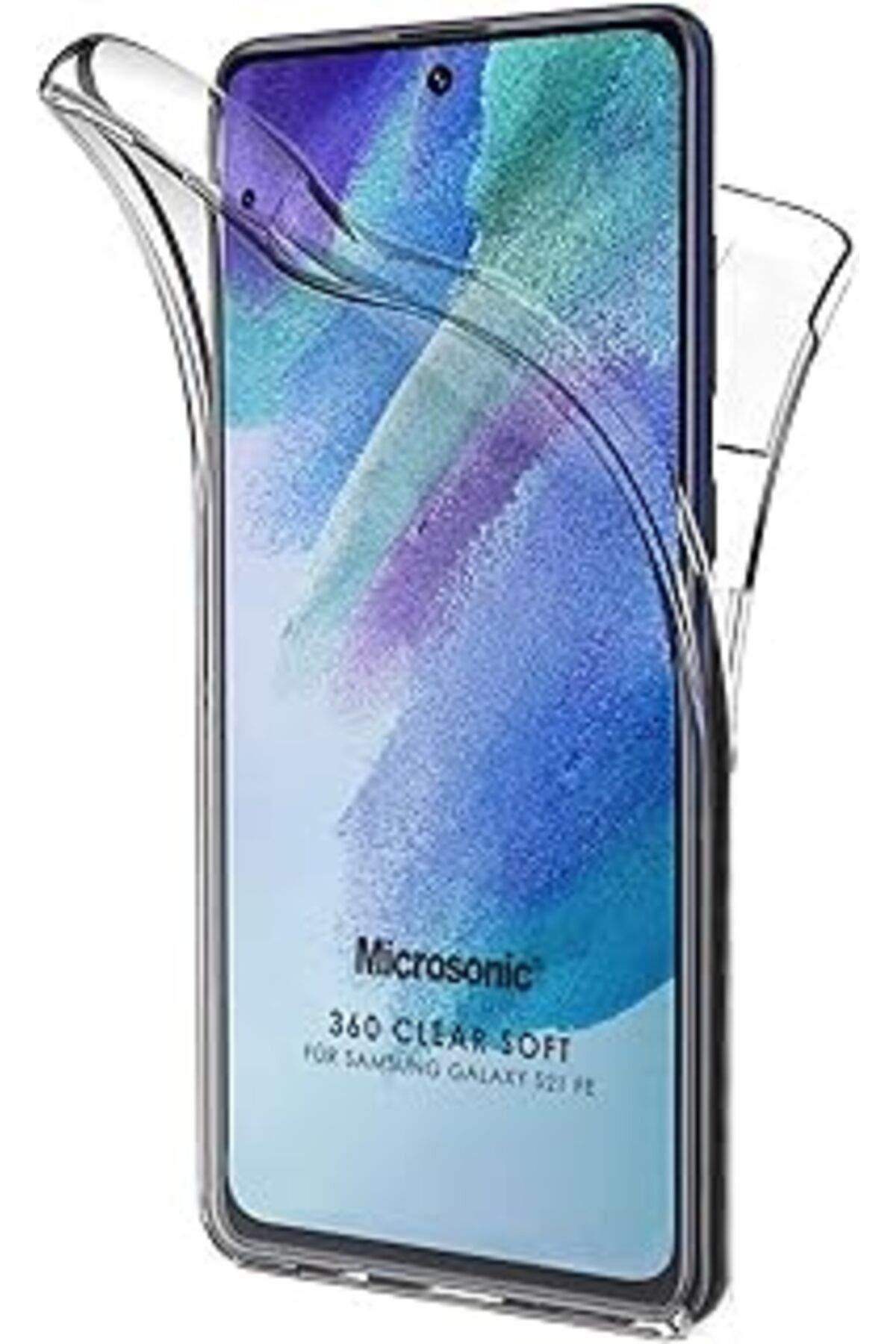 Karachil Microsonic Samsung Galaxy S21 Fe Için Kılıf 6 Tarafı Tam Full Koruma 360 Clear Soft Şeffaf [Galaxy