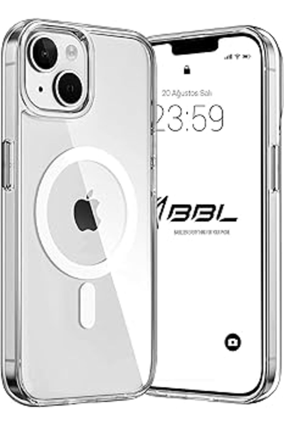Karachil Babilden Iphone 13 Için Kılıf Kamera Korumalı Magsafe Wireless Şarj Özellikli Şeffaf Kılıf