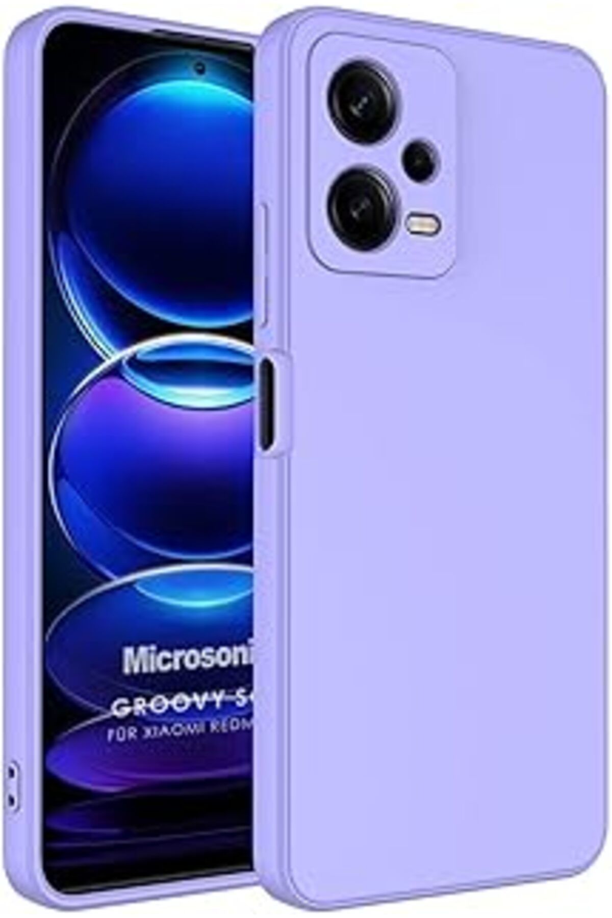 Karachil Microsonic Xiaomi Redmi Note 12 Pro Için Kılıf Groovy Soft Lila [Redmi Note 12 Pro Ile Uyumlu Kılıf