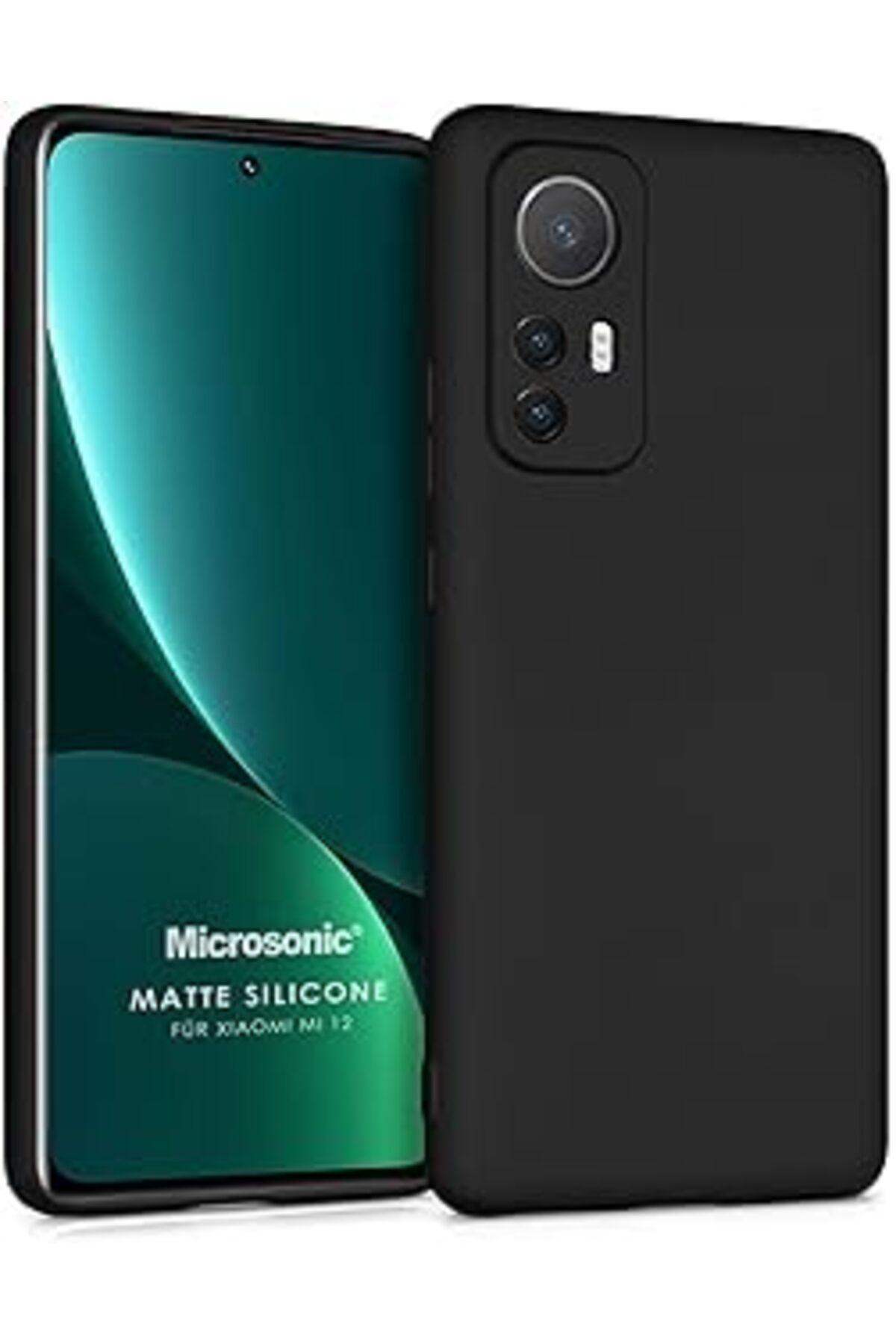 Karachil Microsonic Matte Silicone Xiaomi Mi 12 Lite Için Kılıf Siyah [Mi 12 Lite Ile Uyumlu Kılıf - Siyah]