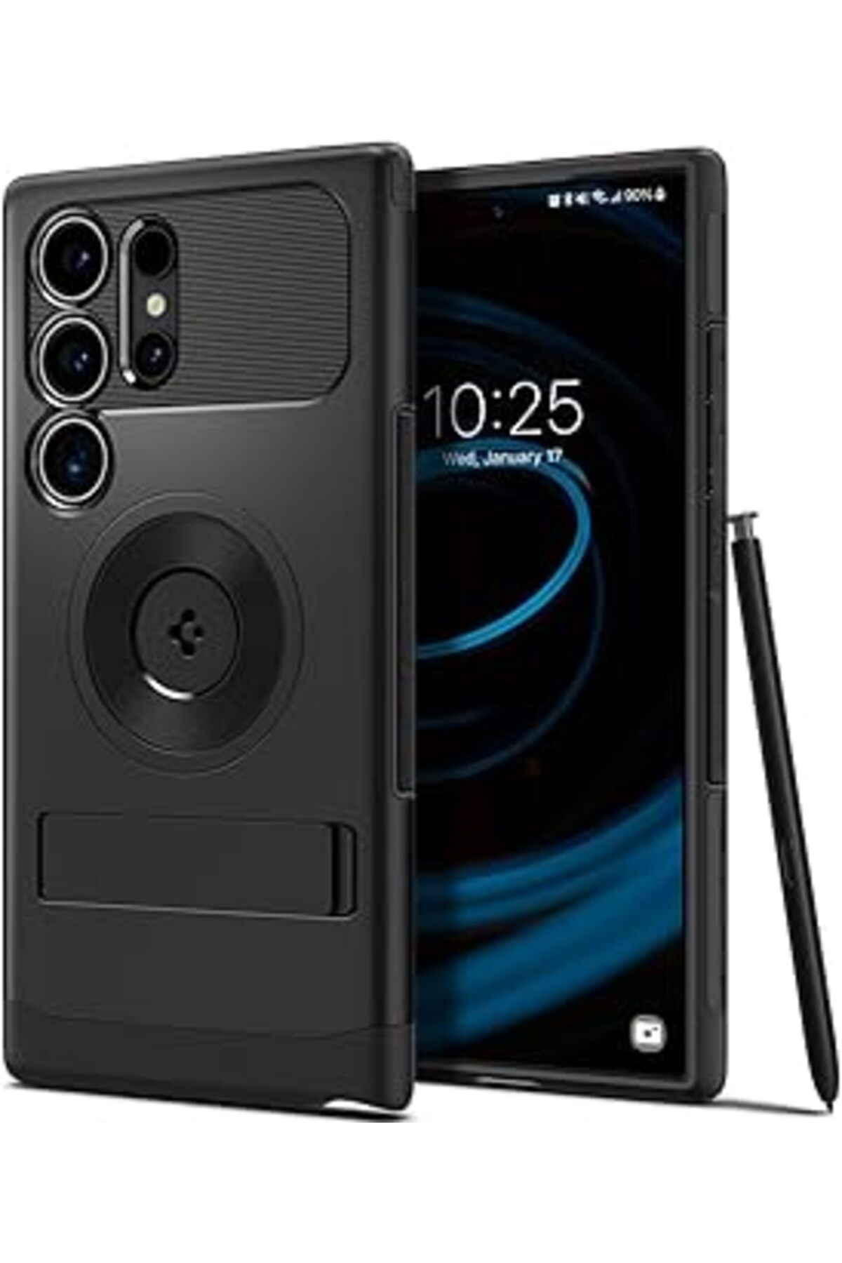 Pazarcan Galaxy S24 Ultra Kılıf Slim Armor Magfit Black - Acs07189