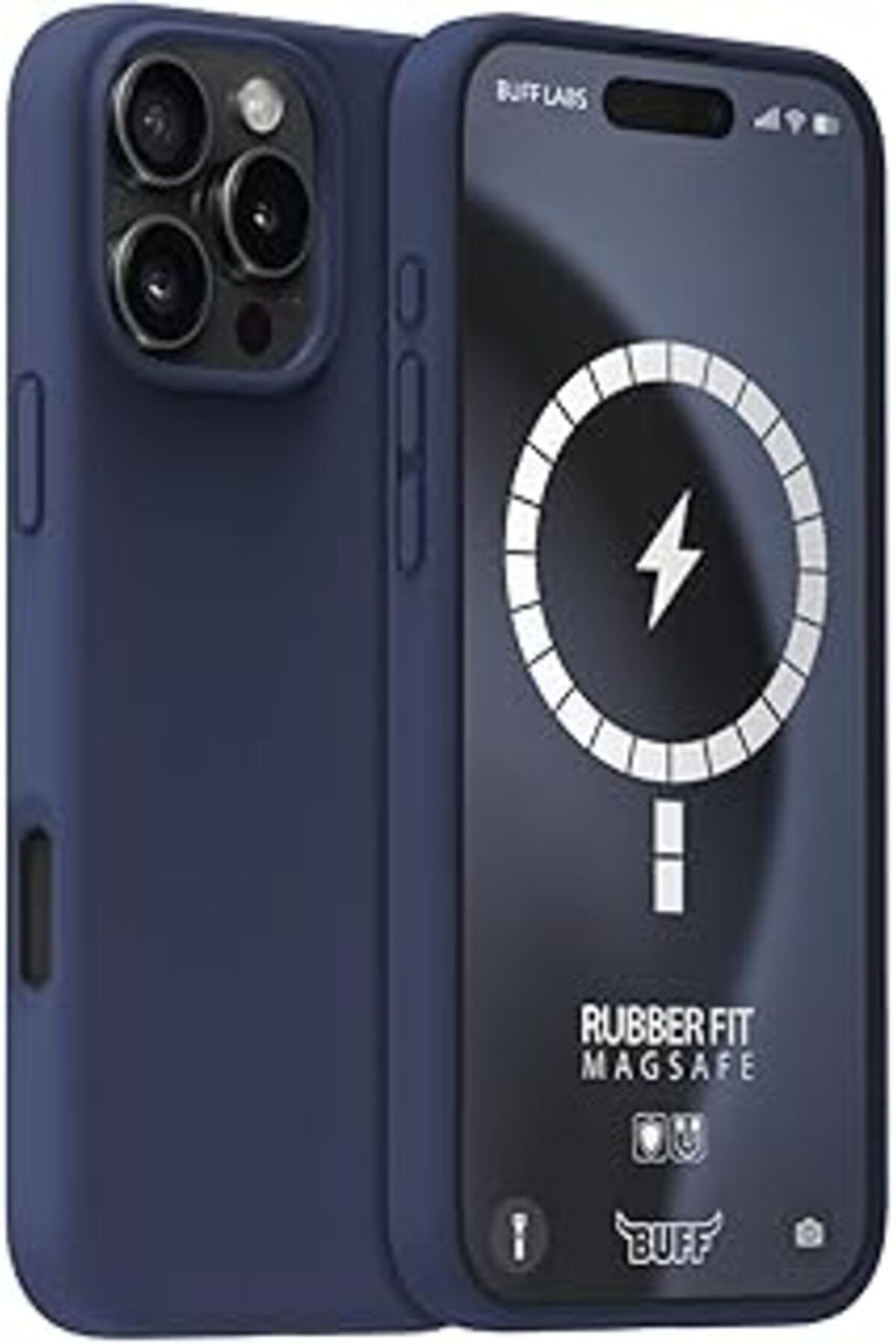Karachil Buff Labs Iphone 16 Pro Ile Uyumlu Magsafe Destekli Rubber Fit Silikon Kılıf, Yumuşak, Kablosuz Şar