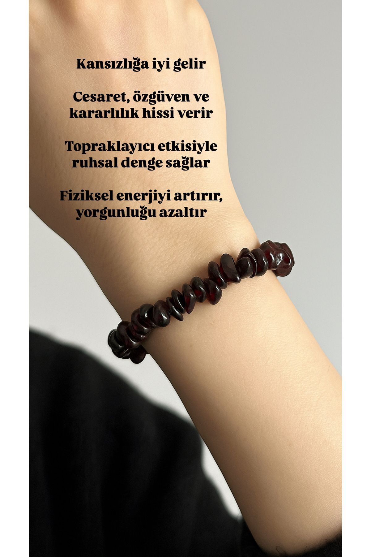 MODA Kan Taşı Kan dolaşımını düzenler🩸 Topraklayıcı etkisiyle ruhsal denge sağlar