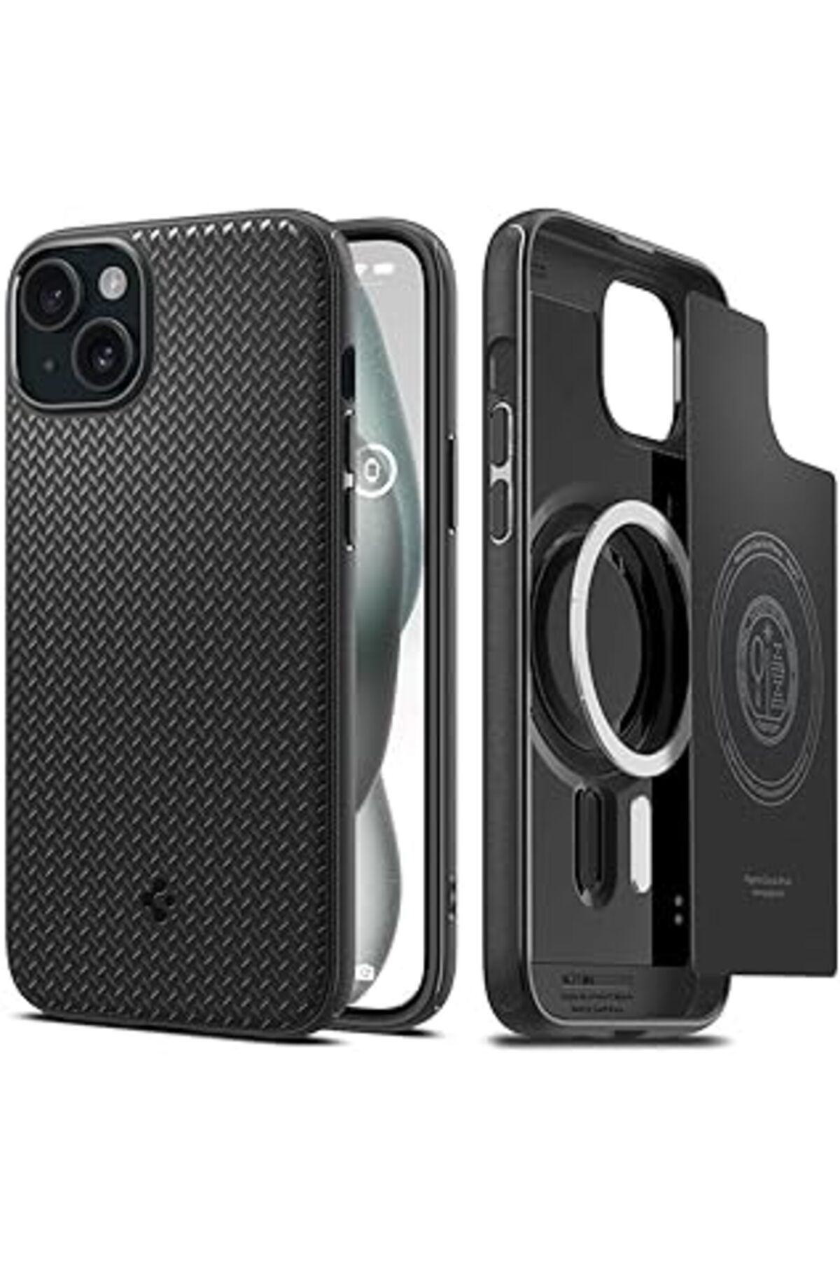 Pazarcan Iphone 15 Plus Kılıf Mag Armor Magfit Magsafe Özellikli Matte Black - Acs06671