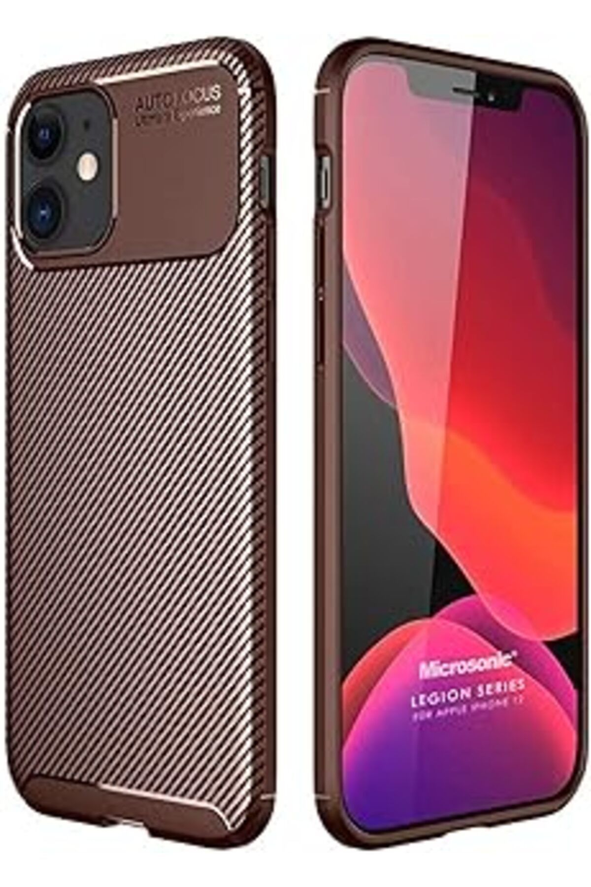 Karachil Microsonic Apple Iphone 12 Için Kılıf Legion Series Kahverengi [Iphone 12 Ile Uyumlu Kılıf - Kahver