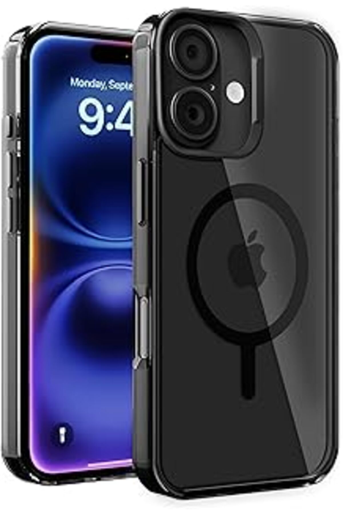 Karachil Minesk Iphone 16 Için Cyrstal+ Serisi Magsafe Ile Uyumlu Metal Lens Korumalı Ve Metal Tuş Takımlı H