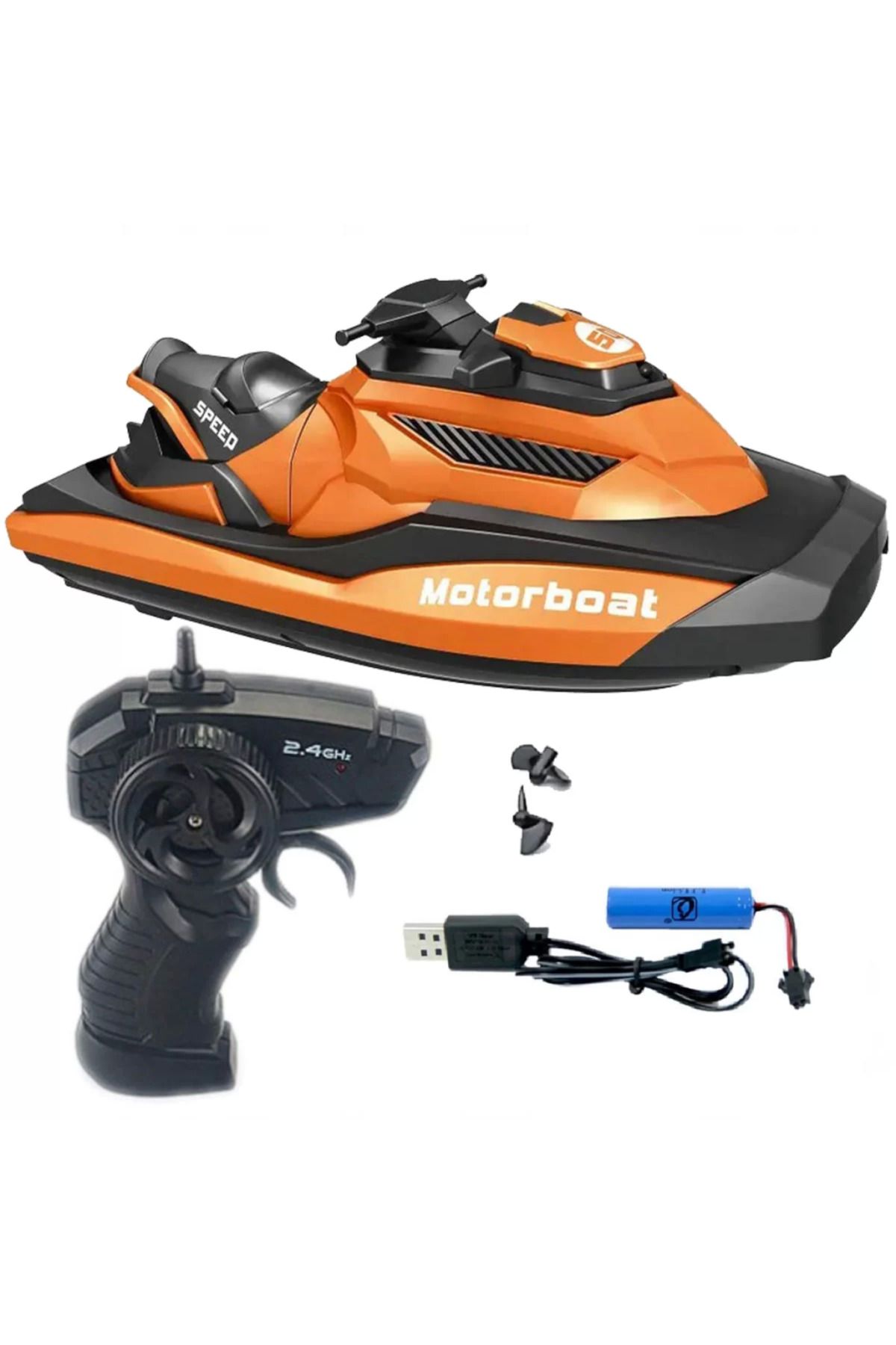 NEZADE STORE Motorboat 2.4 Ghz Kumandalı Full Fonksiyon Jet Ski