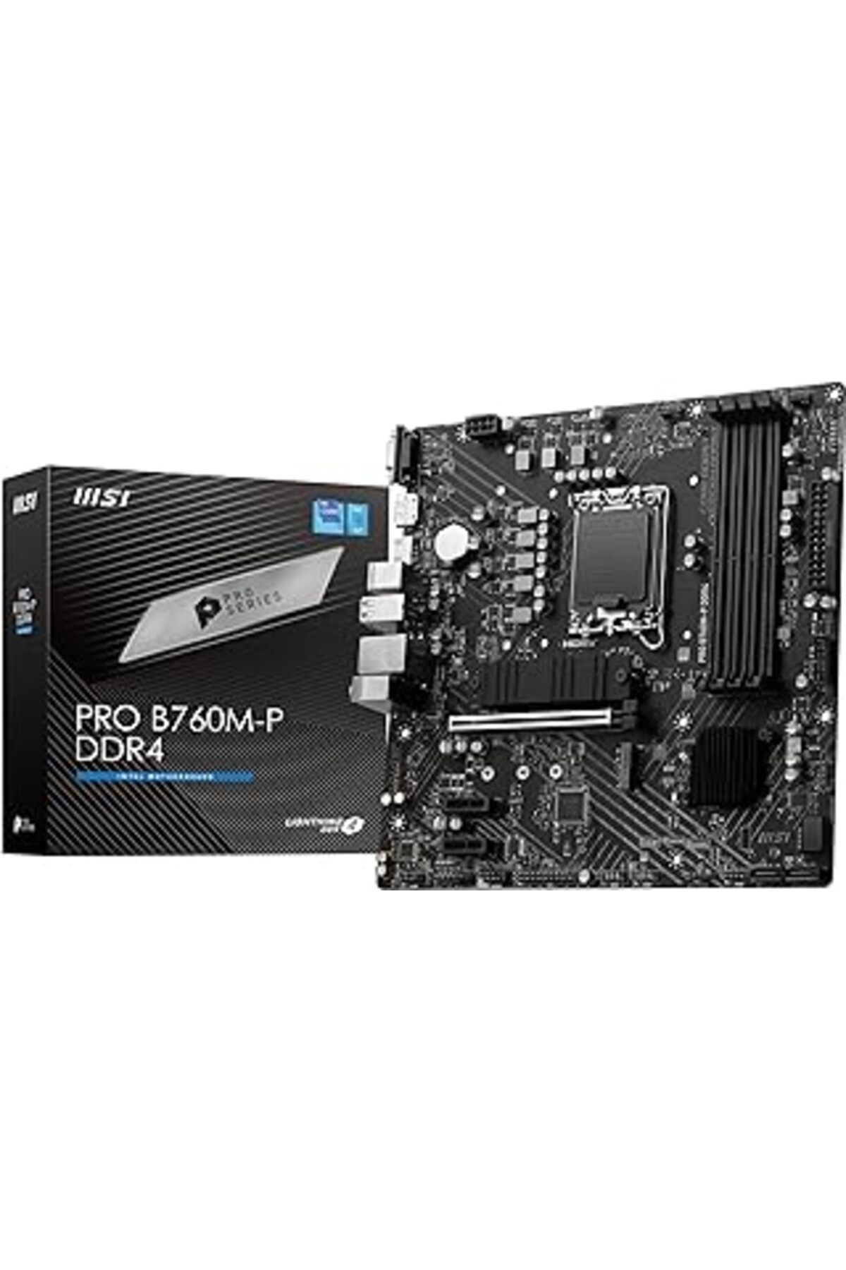 Karachil Msi Pro B760M-P Ddr4 Anakart, Micro-Atx - Intel 12. Ve 13. Nesil Çekirdek İşlemcileri, Lga 1700 - D