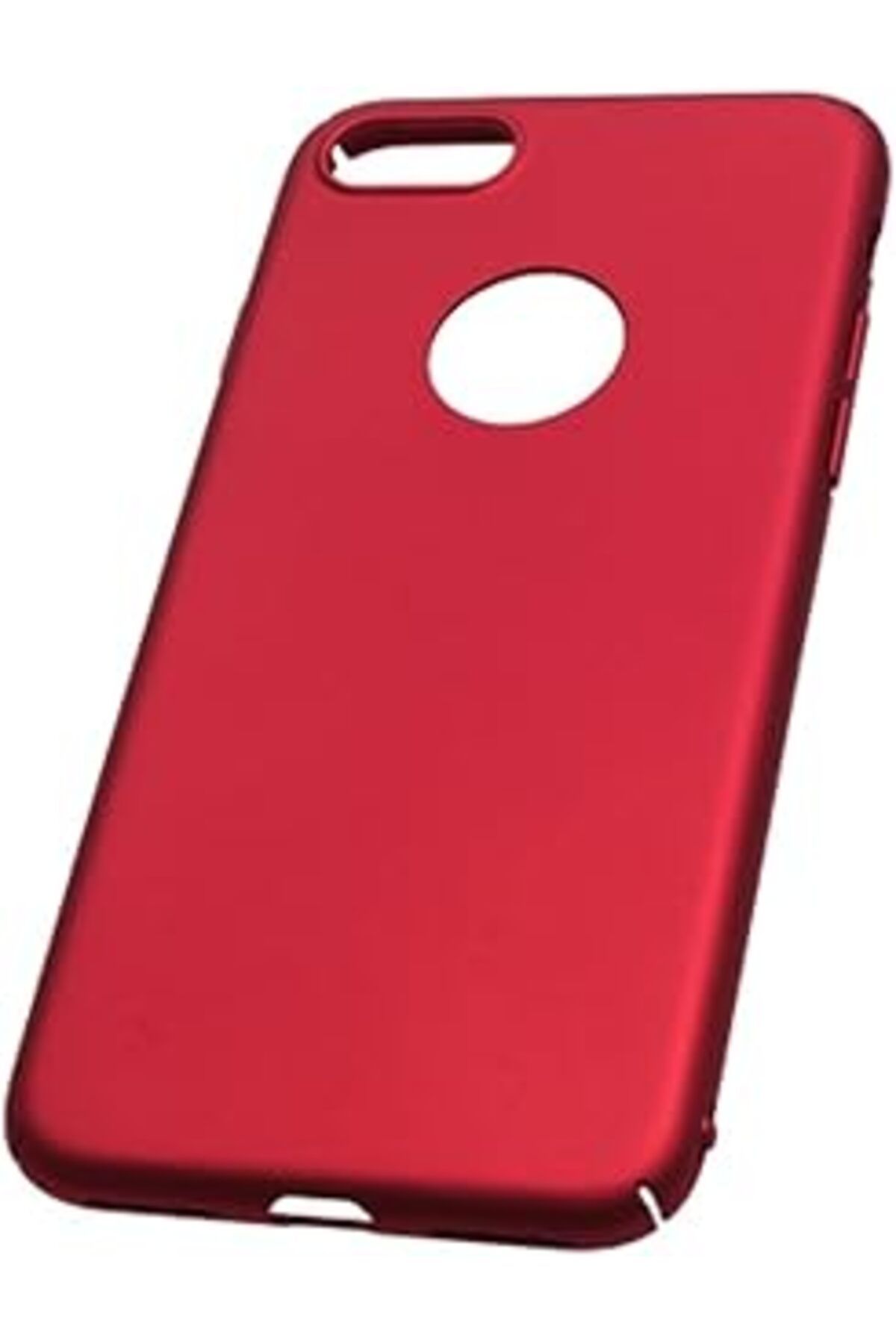 Karachil Iphone 6 / 6S Uyumlu Sert Rubber Silikon Kılıf (Kırmızı)