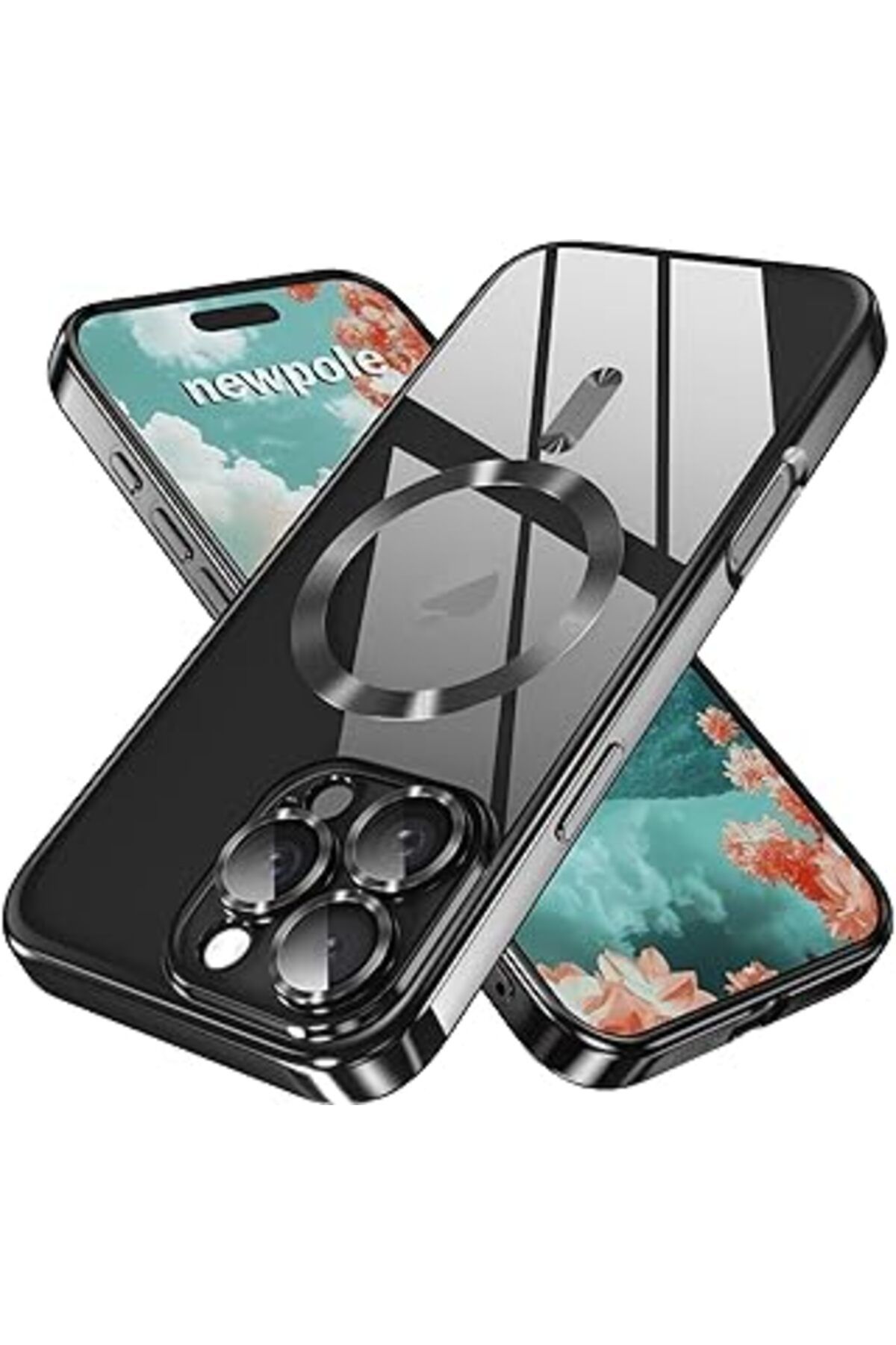 Karachil Newpole Iphone 16 Pro Için Magsafe Ile Uyumlu Kılıf Kroin Darbelere Dayanıklı Sararma Karşıtı Lens