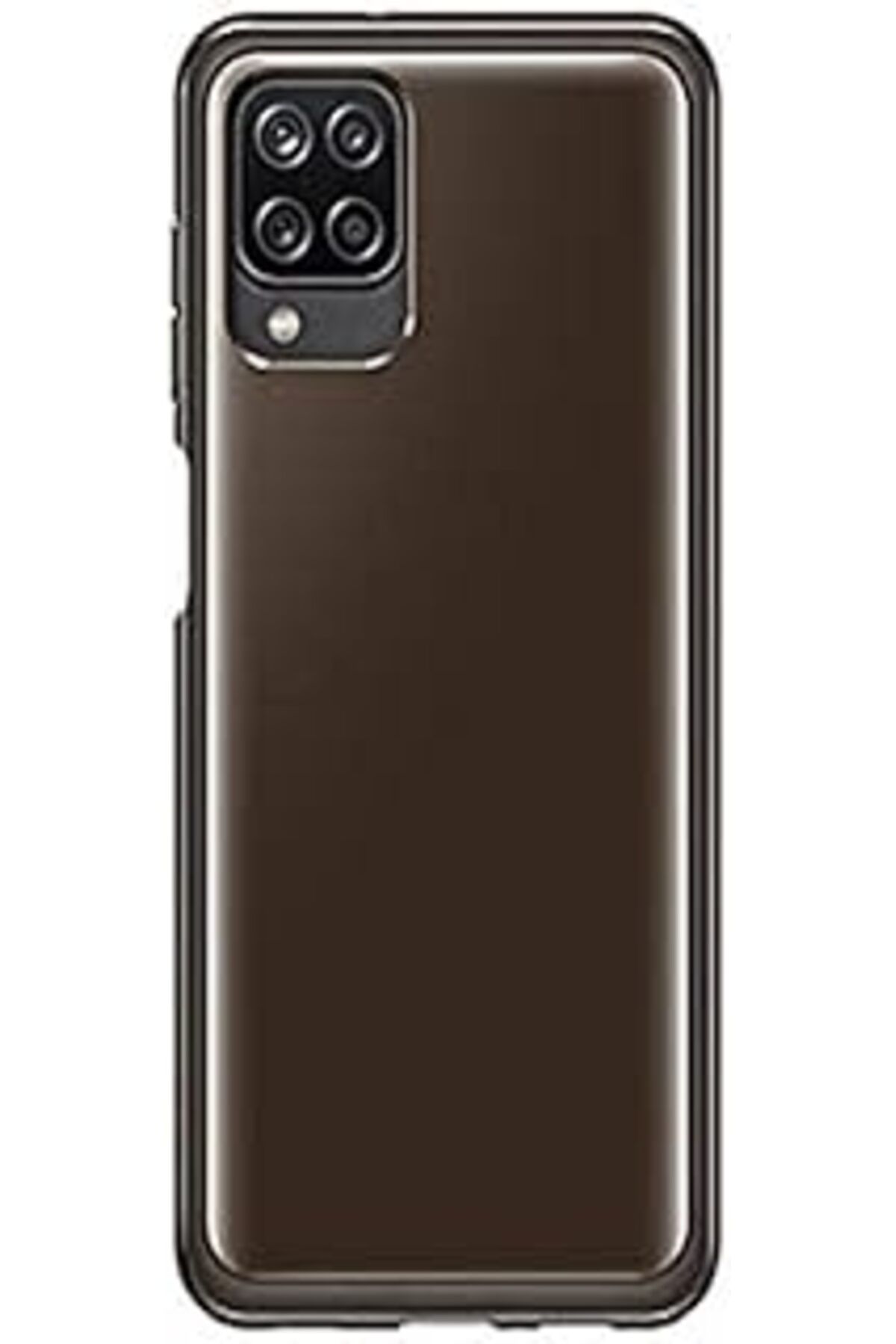 Karachil Samsung Soft Clear Cover A125F Galaxy A12 Için - Siyah