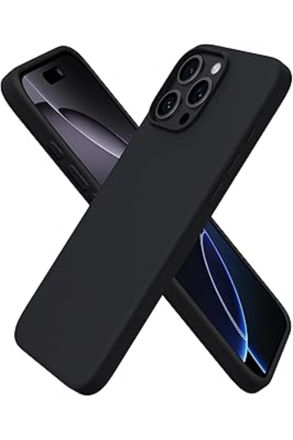 Karachil Uruchi Iphone 16 Pro Max Kılıfı 6.9" Ile Uyumlu, İnce Sıvı Silikon 3 Katmanlı Tam Kaplamalı Yumuşak