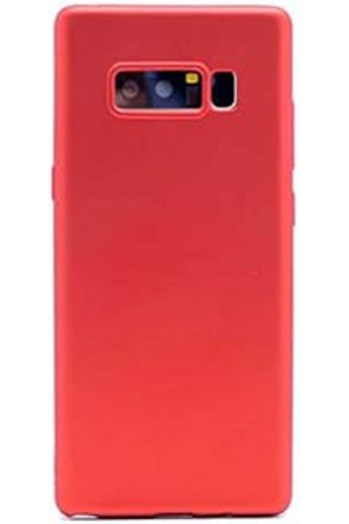 Karachil Samsung Galaxy Note 8 Uyumlu Mat Yumuşak Silikon Kılıf (Kırmızı)