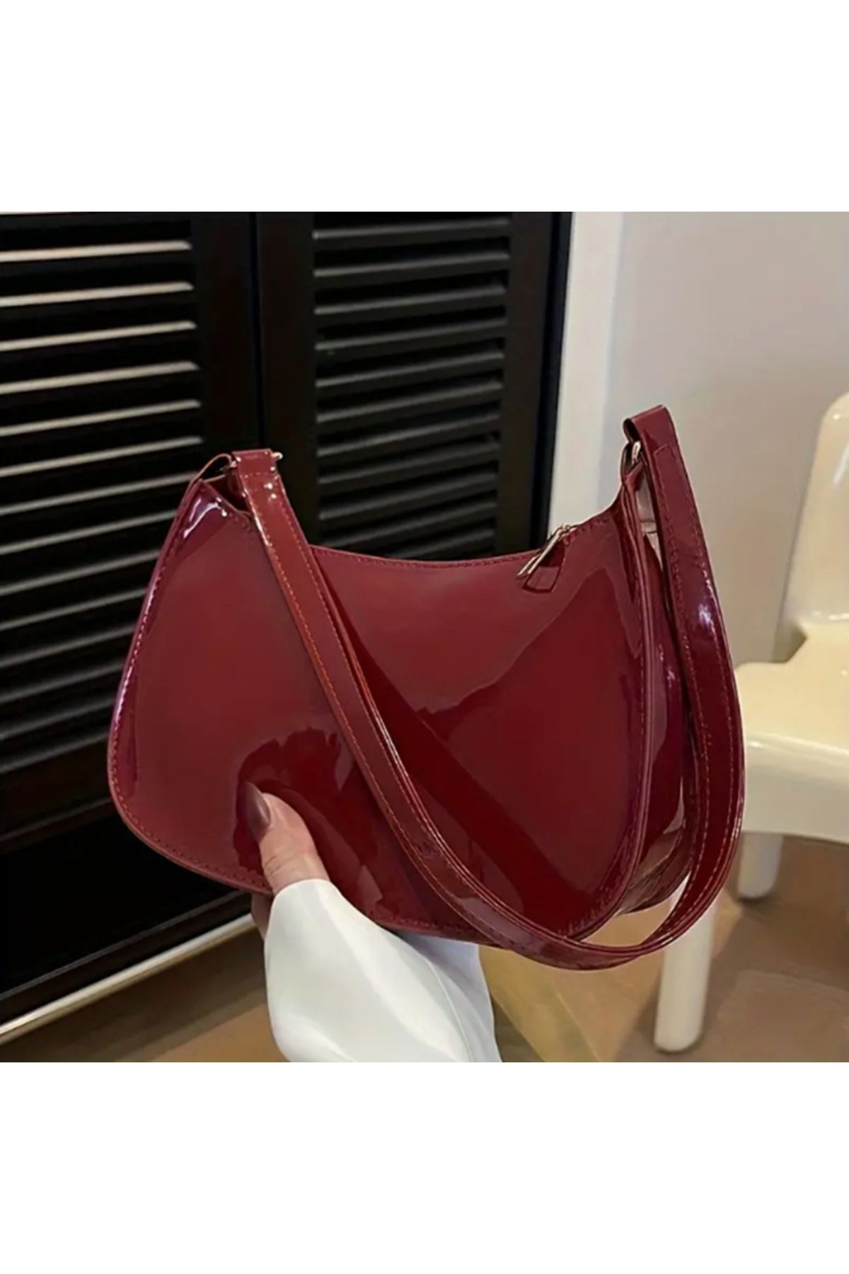 Innovate Store Parlak Kırmızı Şık Kadın Omuz Çantası