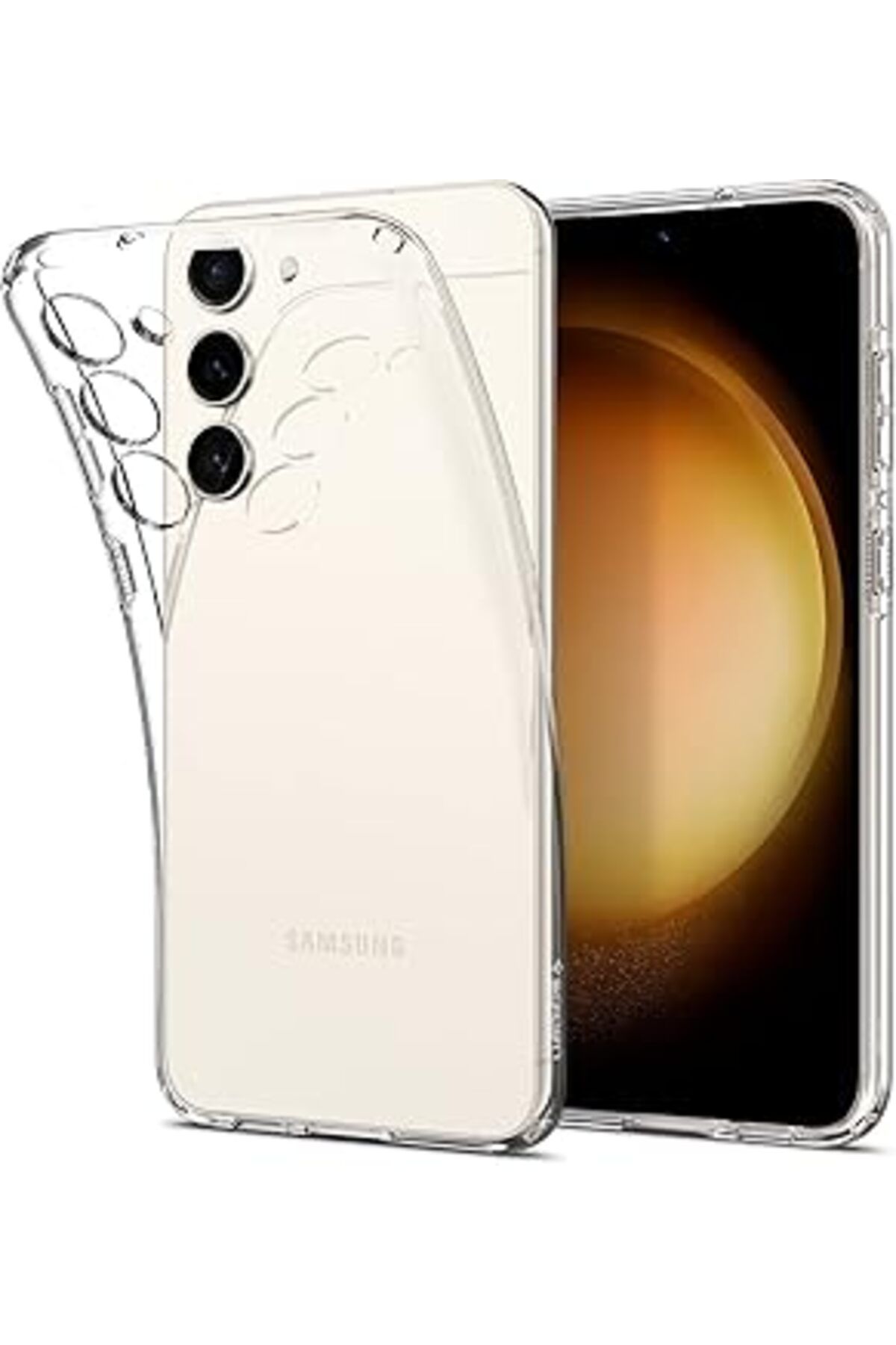Pazarcan Galaxy S23 Kılıf Liquid Crystal 4 Tarafı Tam Koruma Crystal Clear - Acs05708