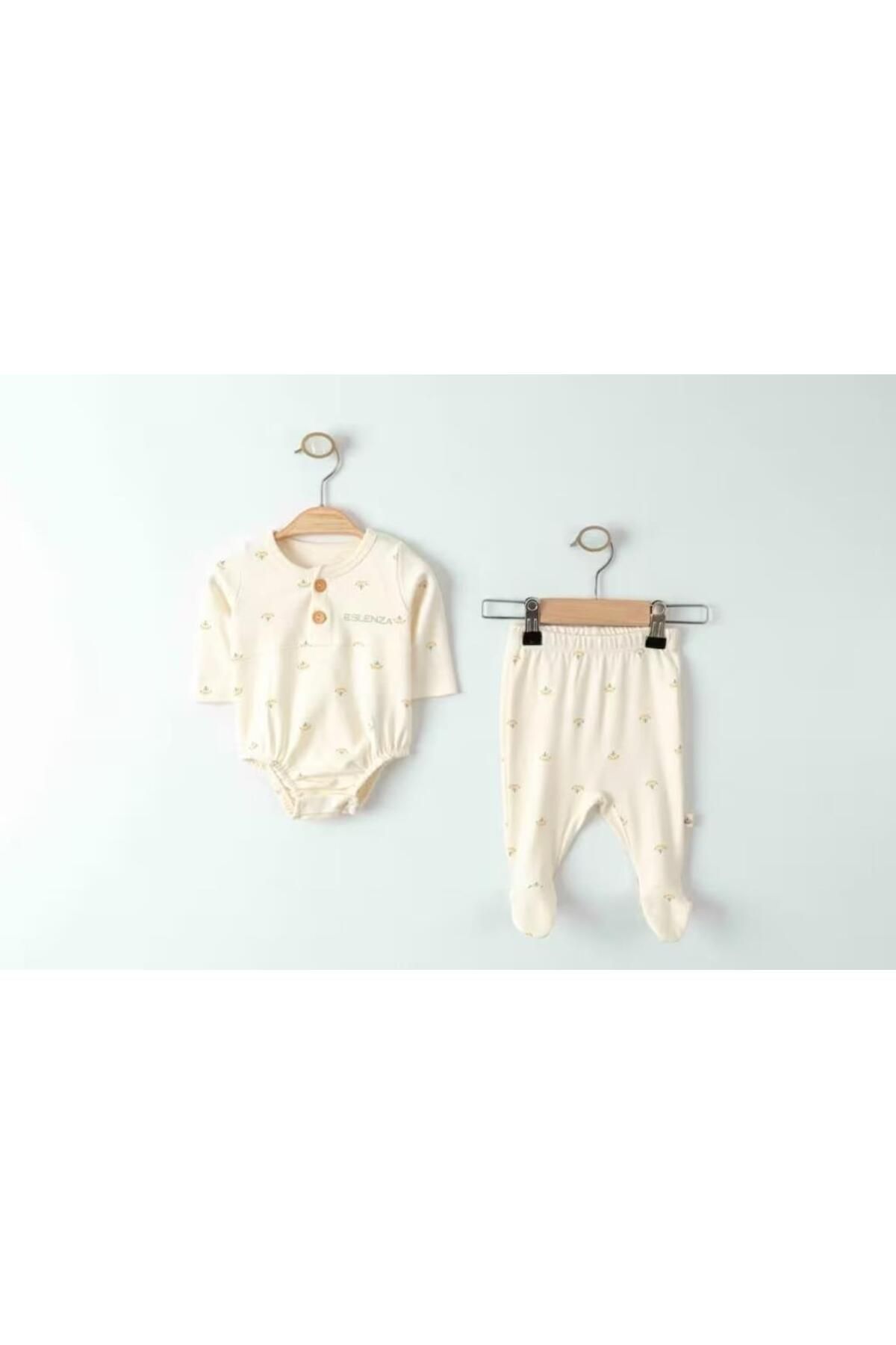 NEZADE STORE Eslenza Baby Zıbın Takım 0002 Bej