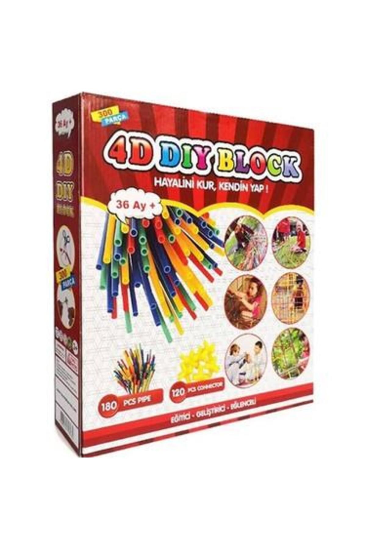 gnsstore 4D Dıyblock Bambu Renkli Çubuklar 300 Prç