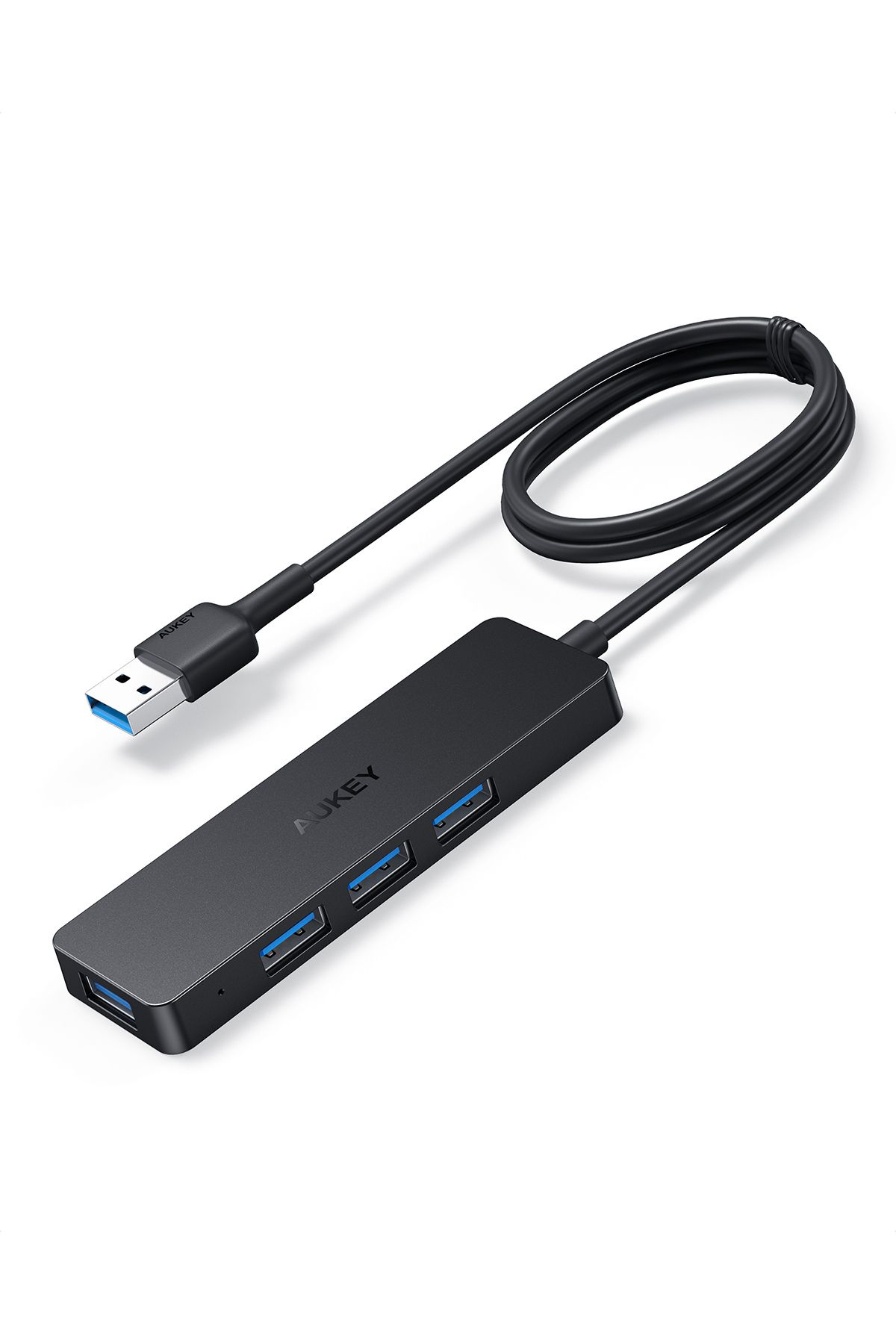 AUKEY-Unity Slim A 4 USB-A in 1 Data Hub Black 1