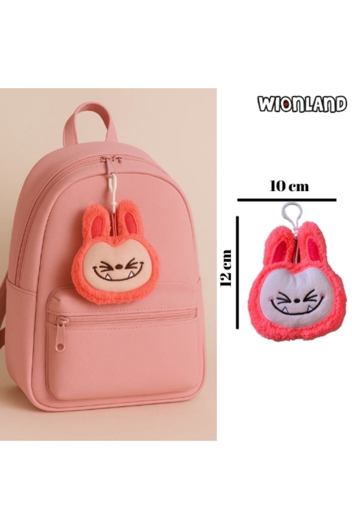 Wionland Labuni Pembe Peluş Anahtarlık