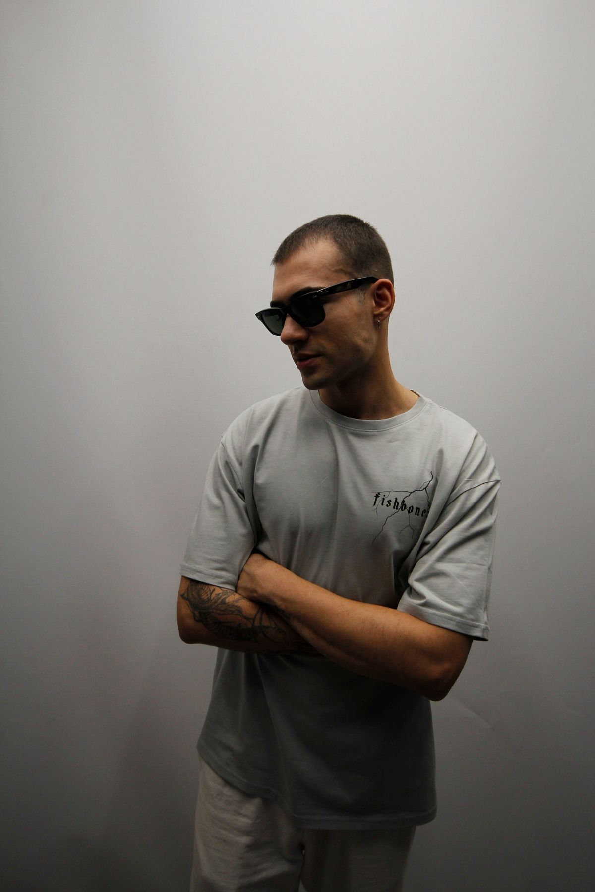 Fishbones Unisex Oversize 'Mental Disorder' Geniş Kalıp Tişört
