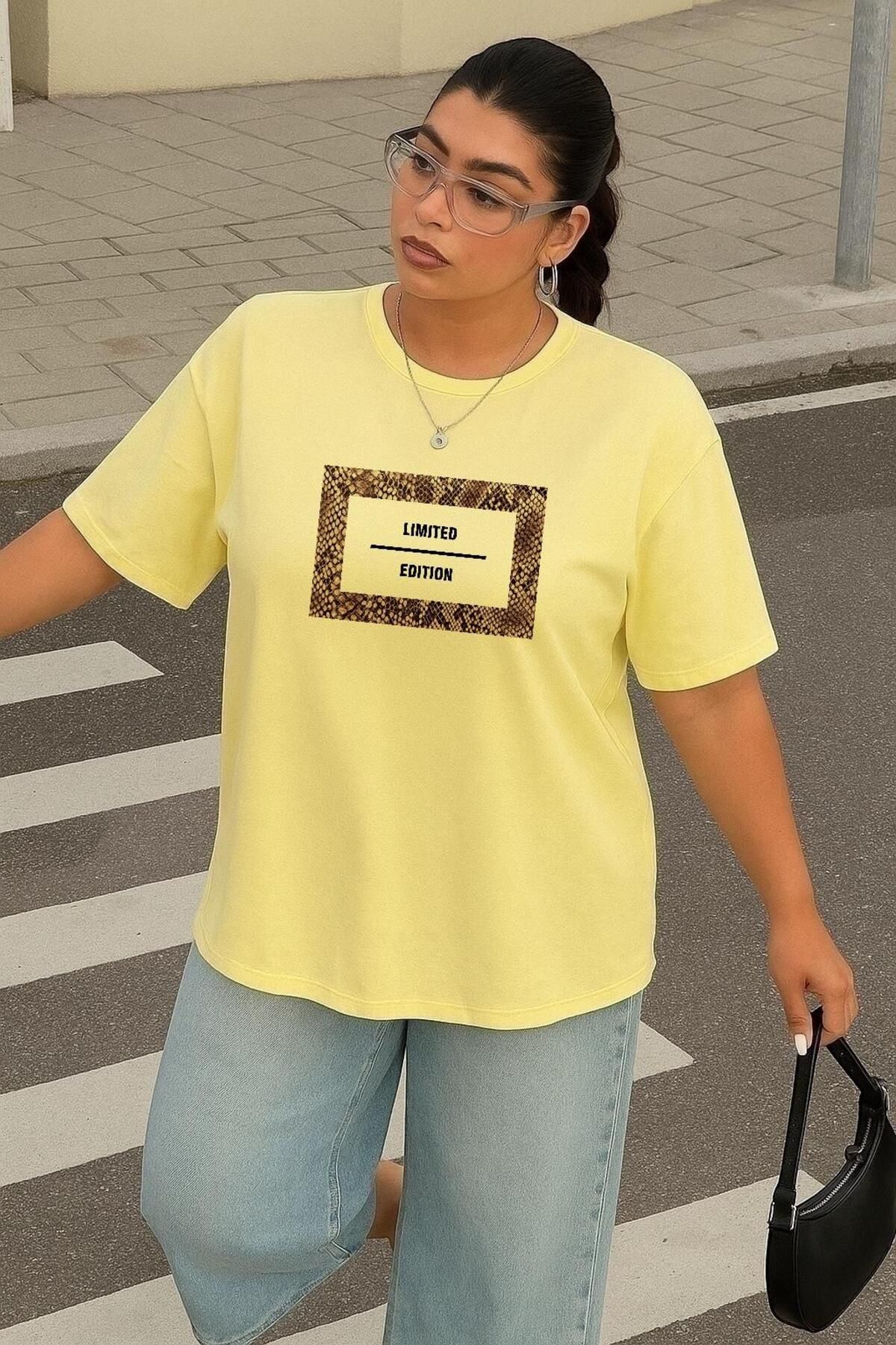 BENROMA BÜYÜK BEDEN LIMITED EDITION BASKILI UNİSEX TİŞÖRT