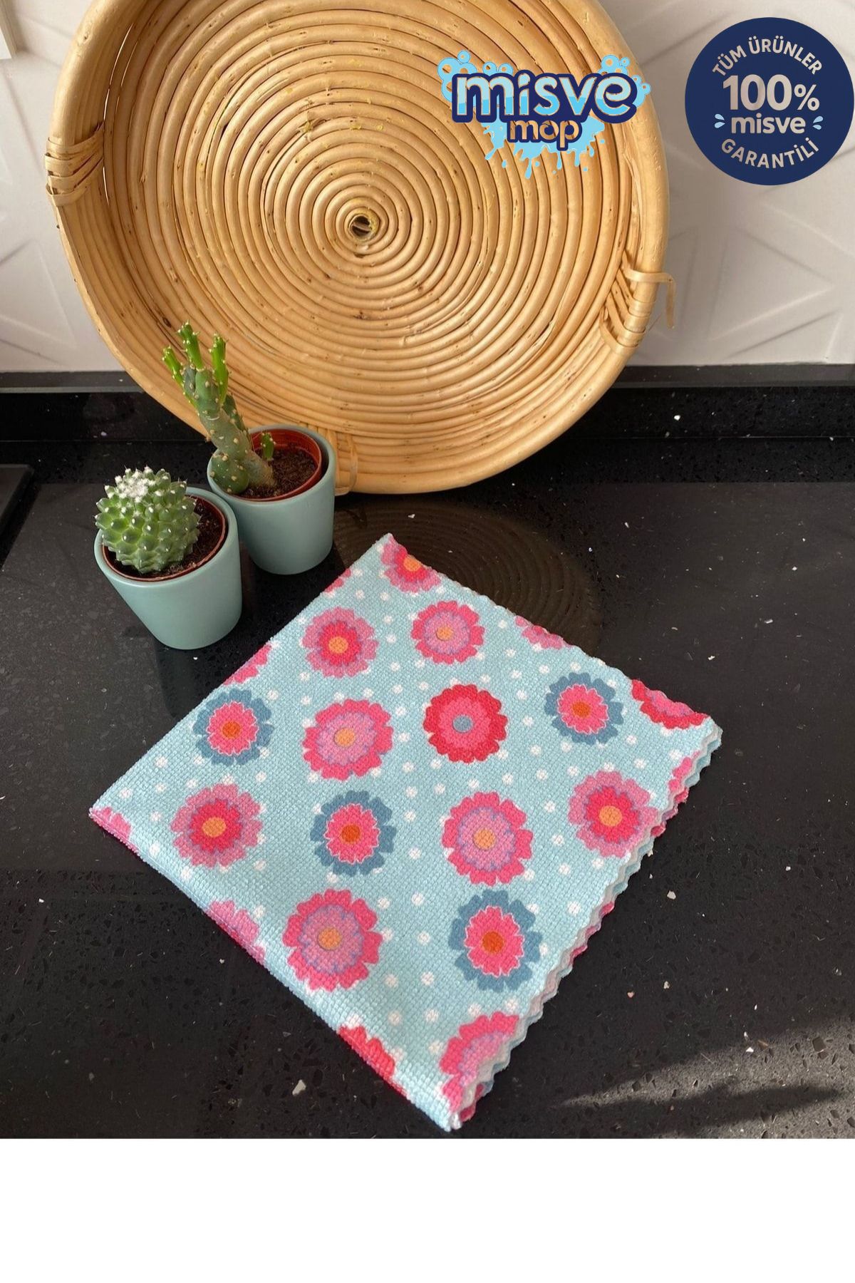 Misvele MİSSVECLEAN Sihirli Mutfak Bezi 3 Adet 40*40 Cm Koku Yapmaz Leke Tutmaz