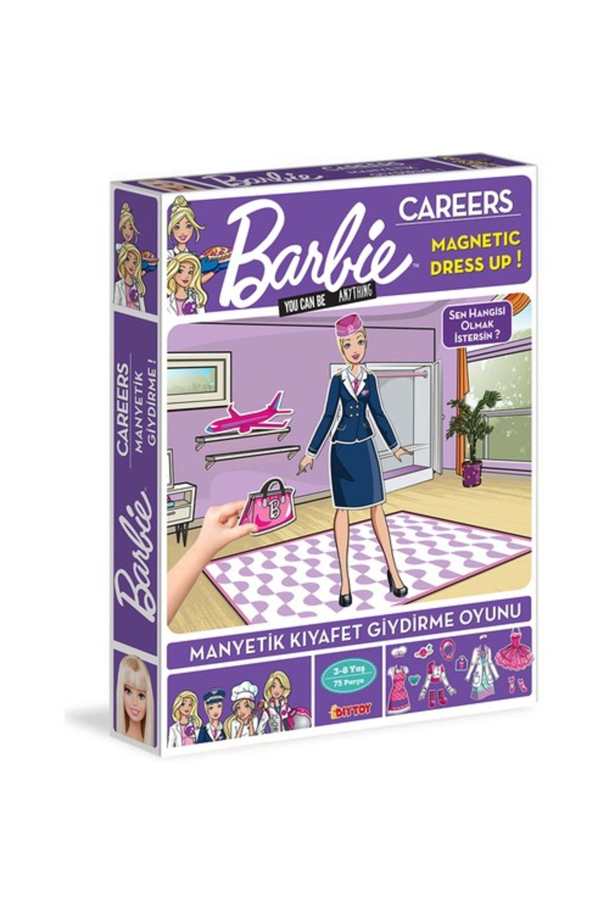 gnsstore Dıytoy Manyetik Kıyafet Giydirme -Barbie Meslekler