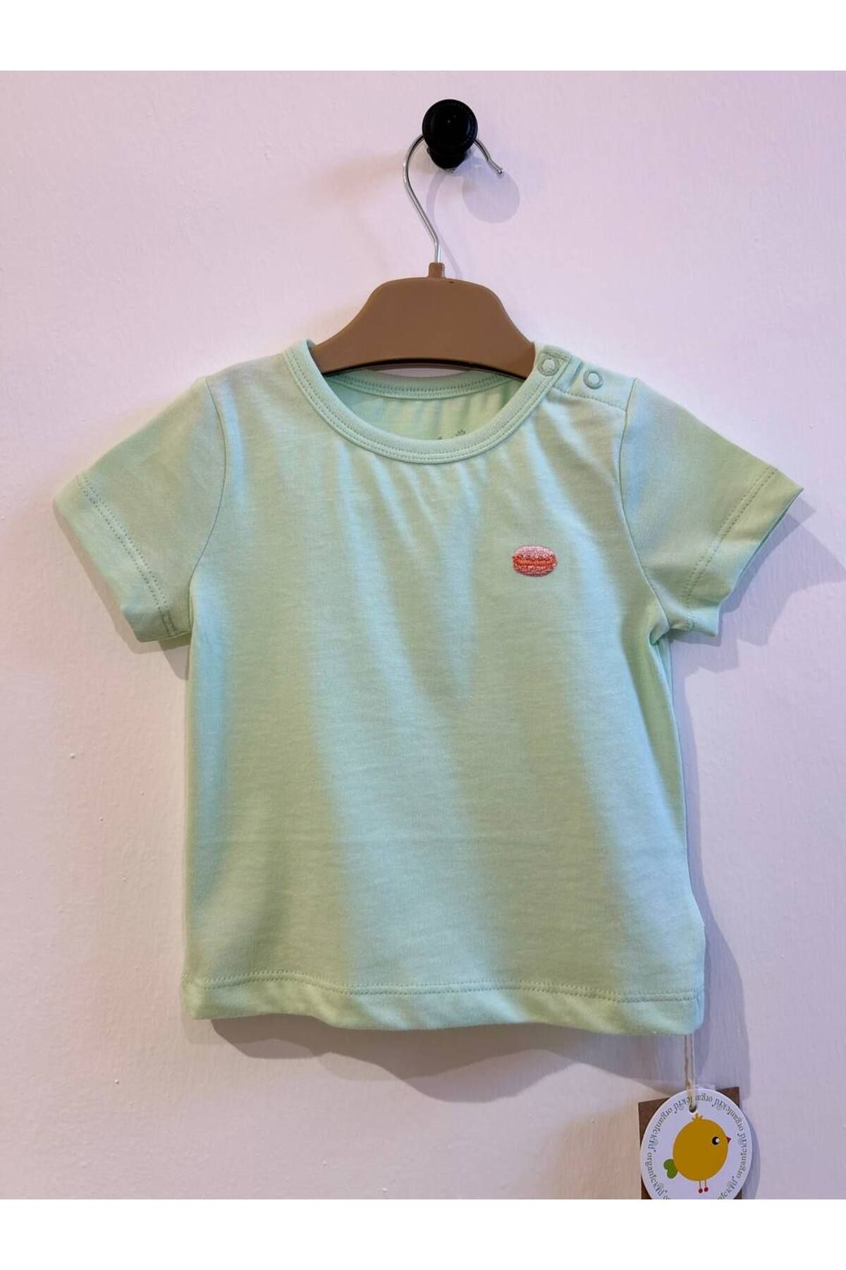 OrganicKid Bebenova %100 Organik Pamuk Makaron Nakış T-shirt