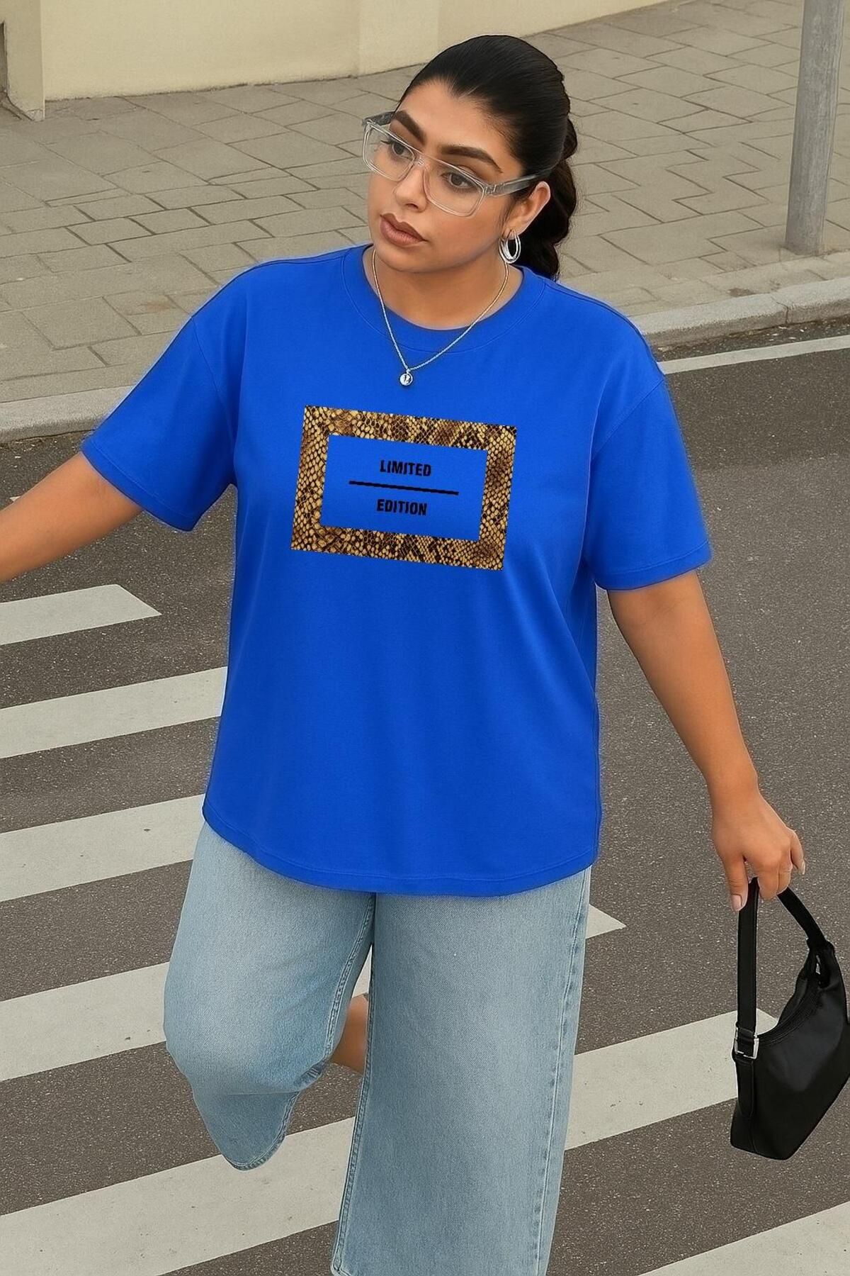 BENROMA BÜYÜK BEDEN LIMITED EDITION BASKILI UNİSEX TİŞÖRT