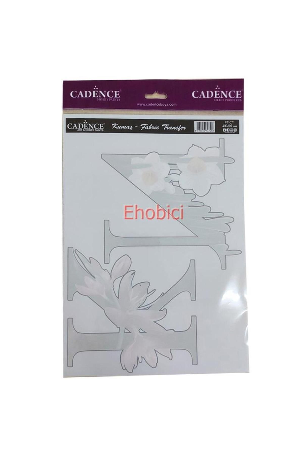 Cadence FT-71 Cadence Kumaş Transfer 25x35 Çiçekli Hayvan Figürleri Serisi