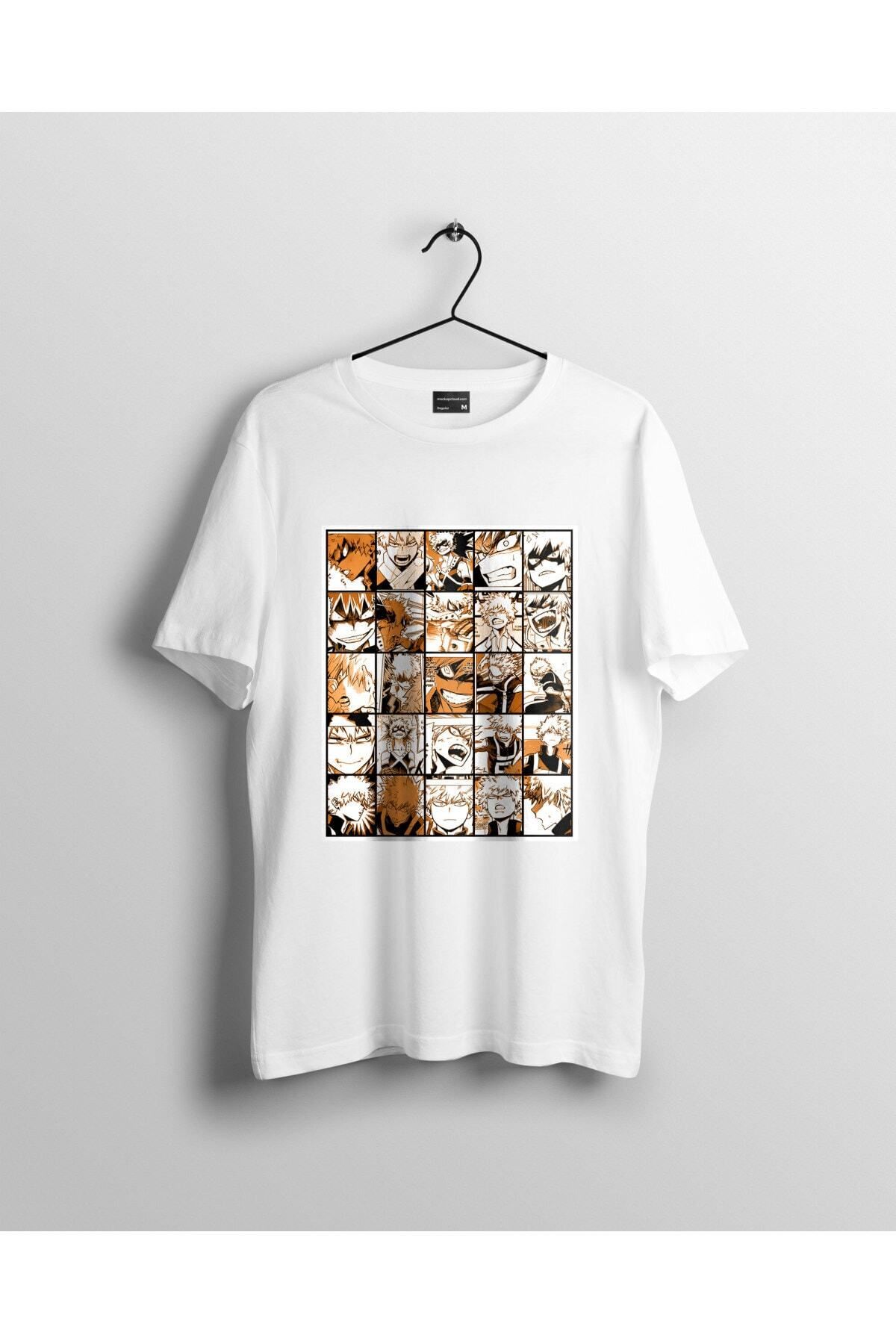 Miba Store Bakugo Katsuki Kolaj My Hero Academia Tişört