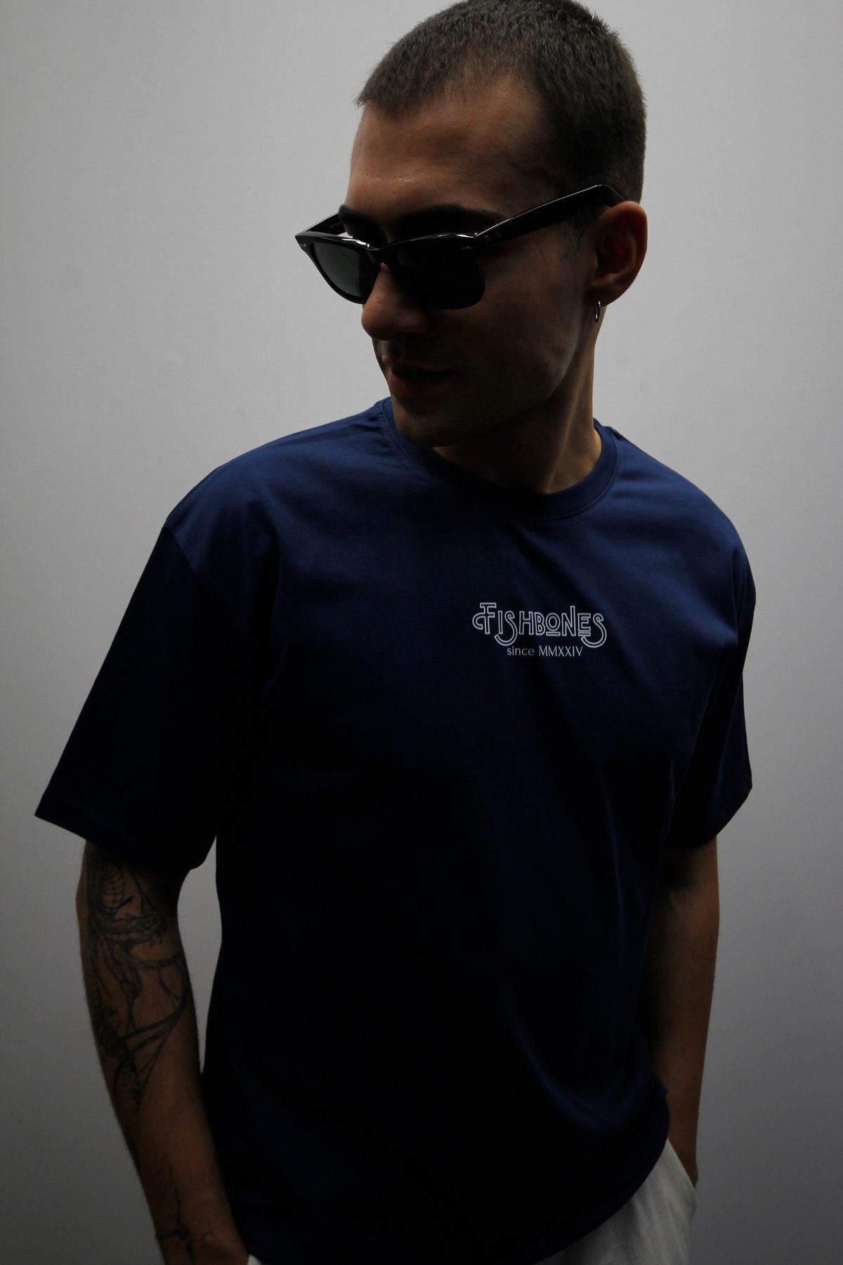 Fishbones Unisex Oversize 'Athletic Dept' Geniş Kalıp Tişört