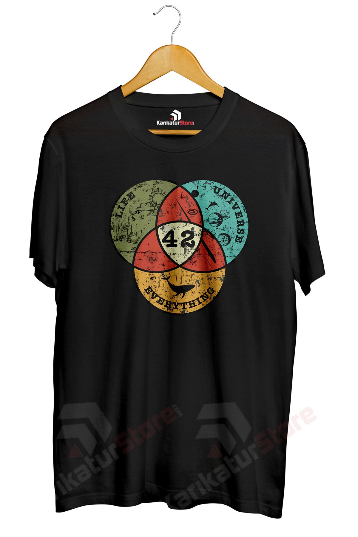 Miba Store Venn Diagram Tasarımlı Baskılı Tişört