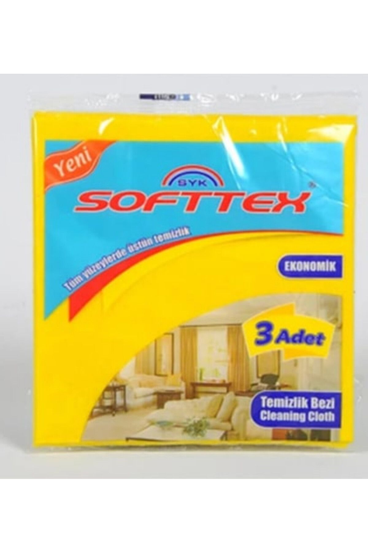 abnturk 3 Paket 9 Adet Sarı Temizlik Bezi