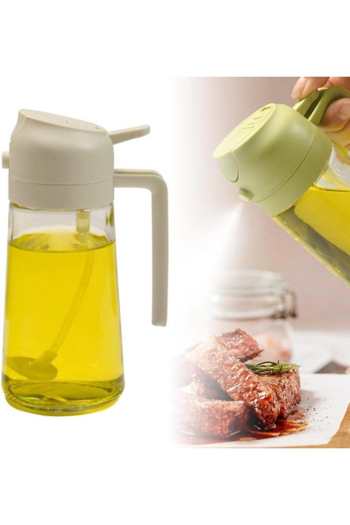 STOREMAX lvnmblya yağı için yağ spreyi, yağ püskürtme şişesi, dahiyane 2'si 1 arada fonksiyonlu, 470