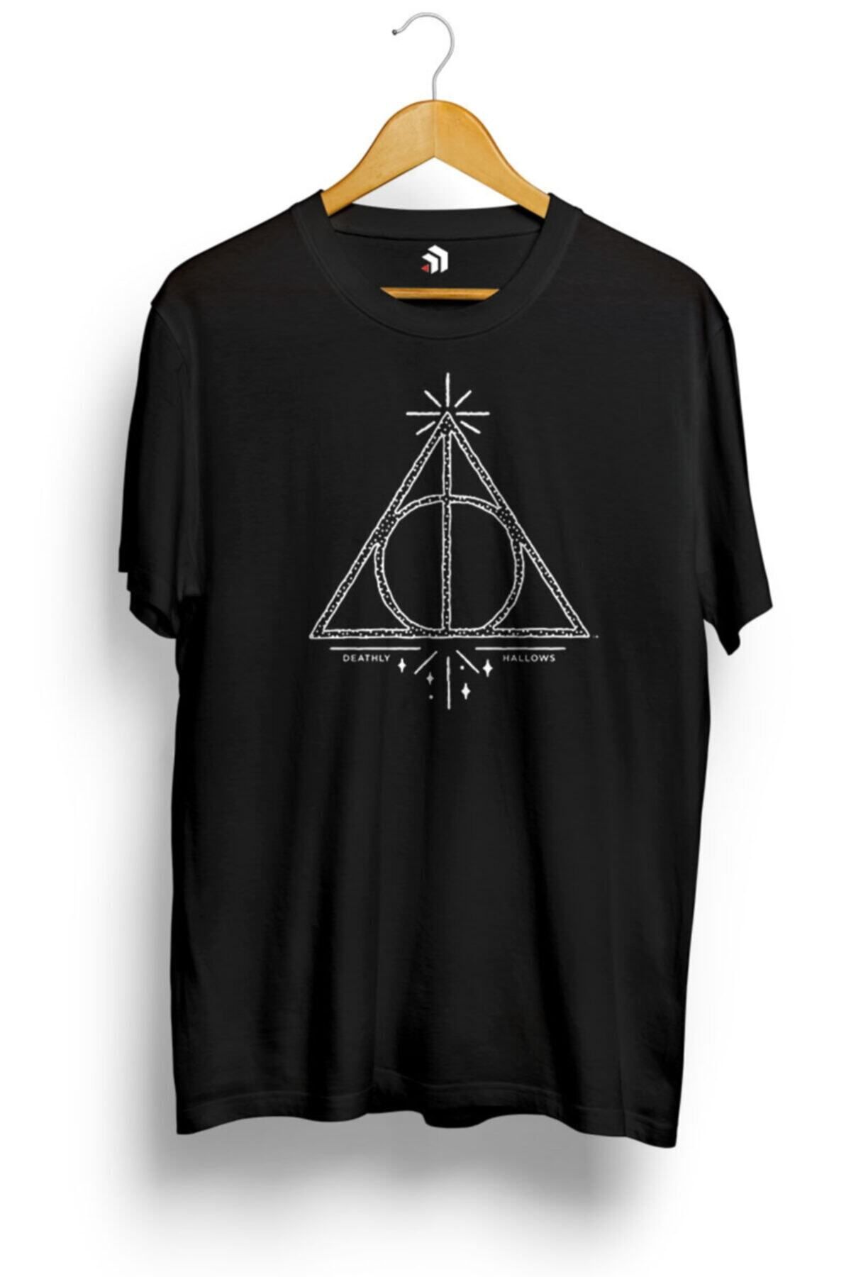 Miba Store Harry Potter The Deathly Hallows Icon Baskılı Tişört